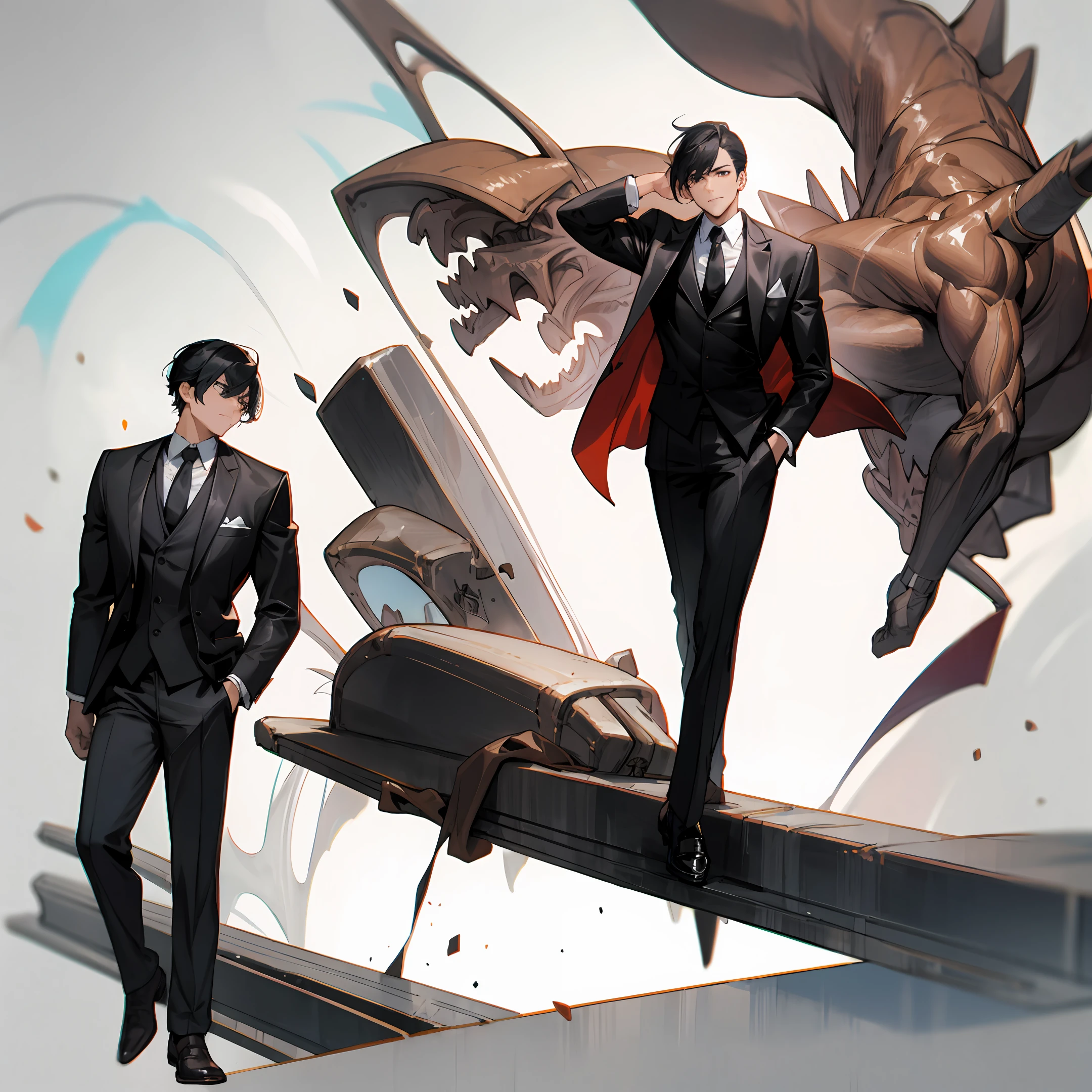 formal outfit,musculature,stocklings,leather shoes,mtu