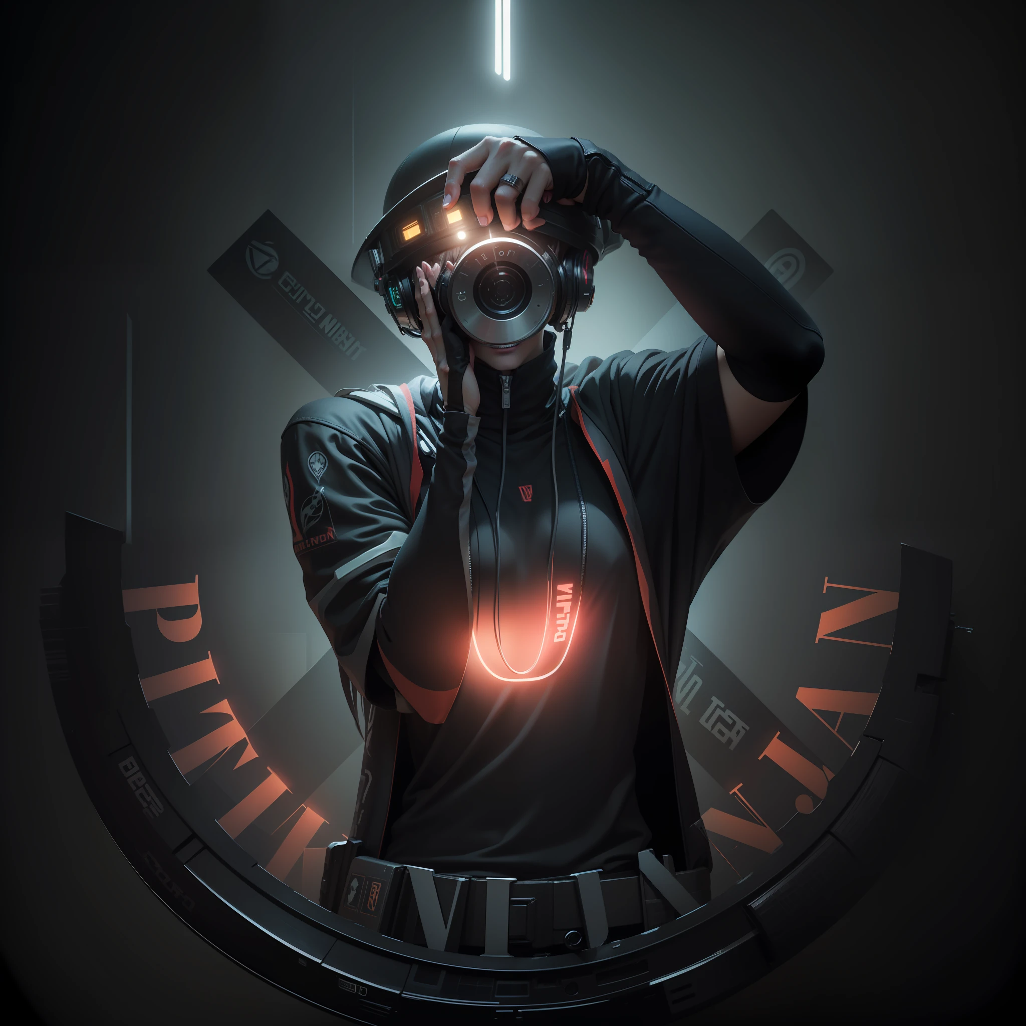 Cyberpunk, realistic, logo, high details
