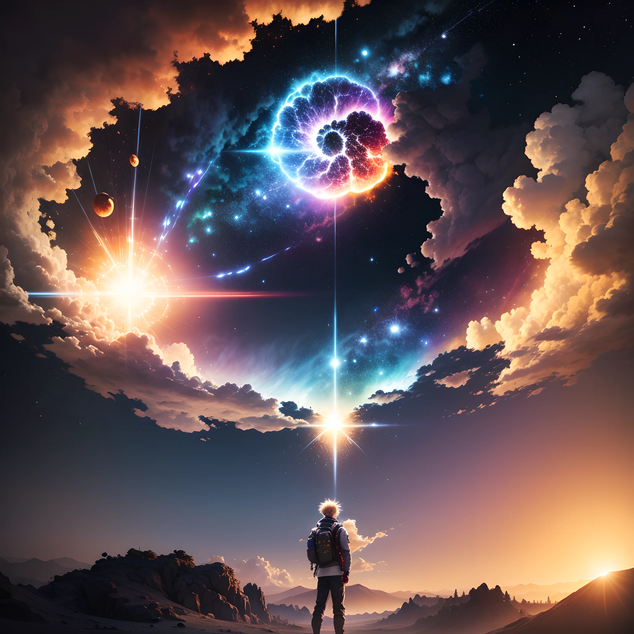 （top-quality、high-level image quality、Photorealsitic）Big bang, supernova、explosions