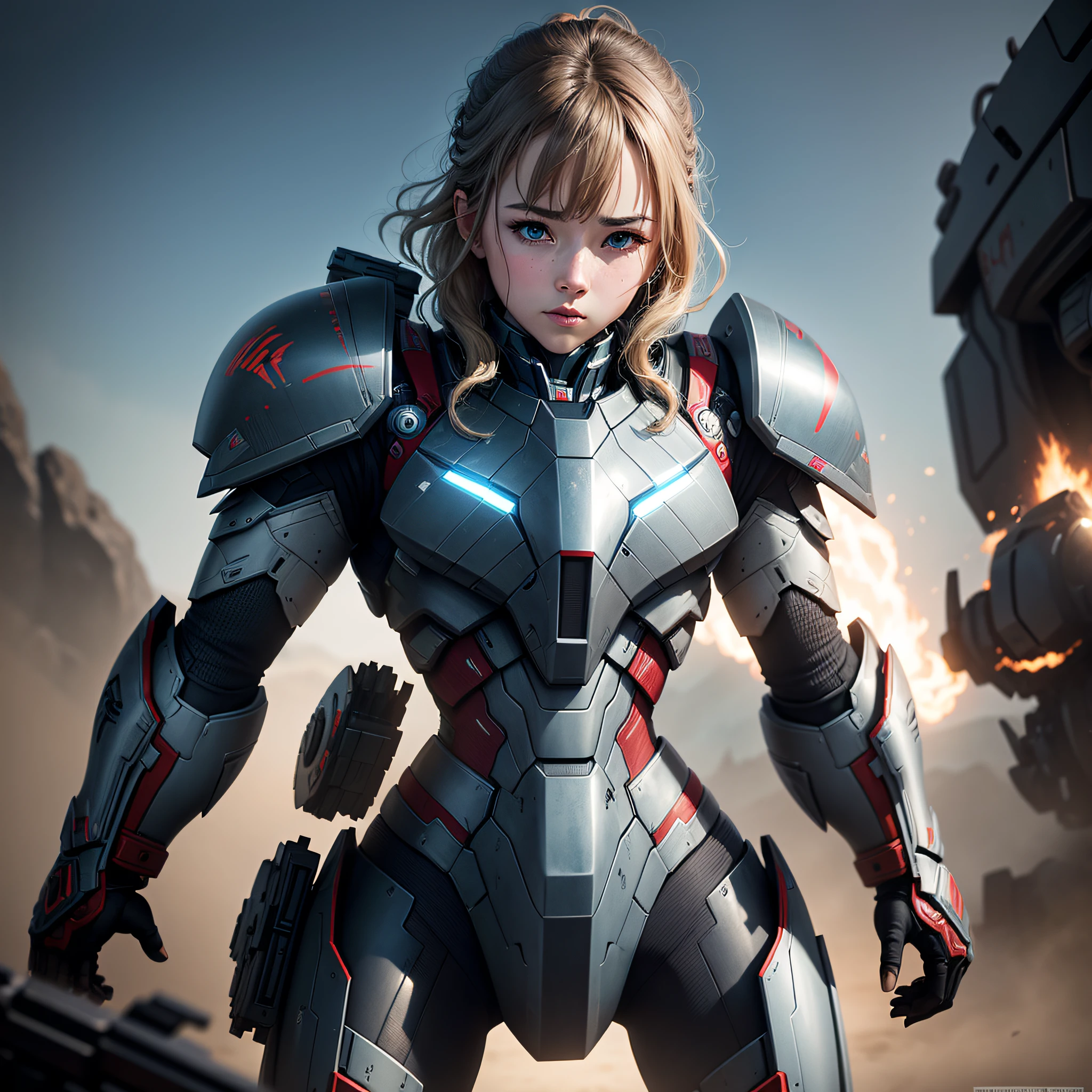 Sci-fi fighters、JK Maiden、War machine background --auto