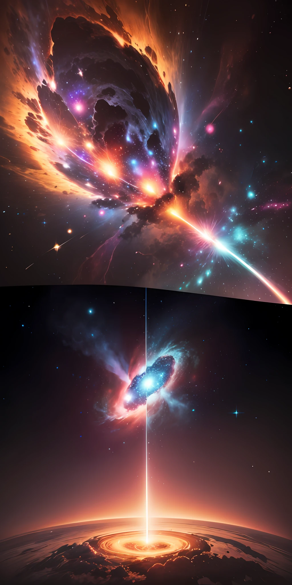 Galaxies collide,blasts --auto