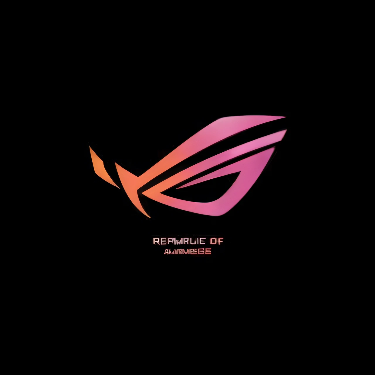 (Asus Rog wallpaper+Amoled wallpaper)+mobile wallpaper+HQ 4k mobile wallpaper+player's republic+Amulede+high-resolution wallpaper+popular wallpaper, dynamic and cool, futuristic style, with dark background, bright neon lights, abstract patterns and shapes, creating a dynamic scene.