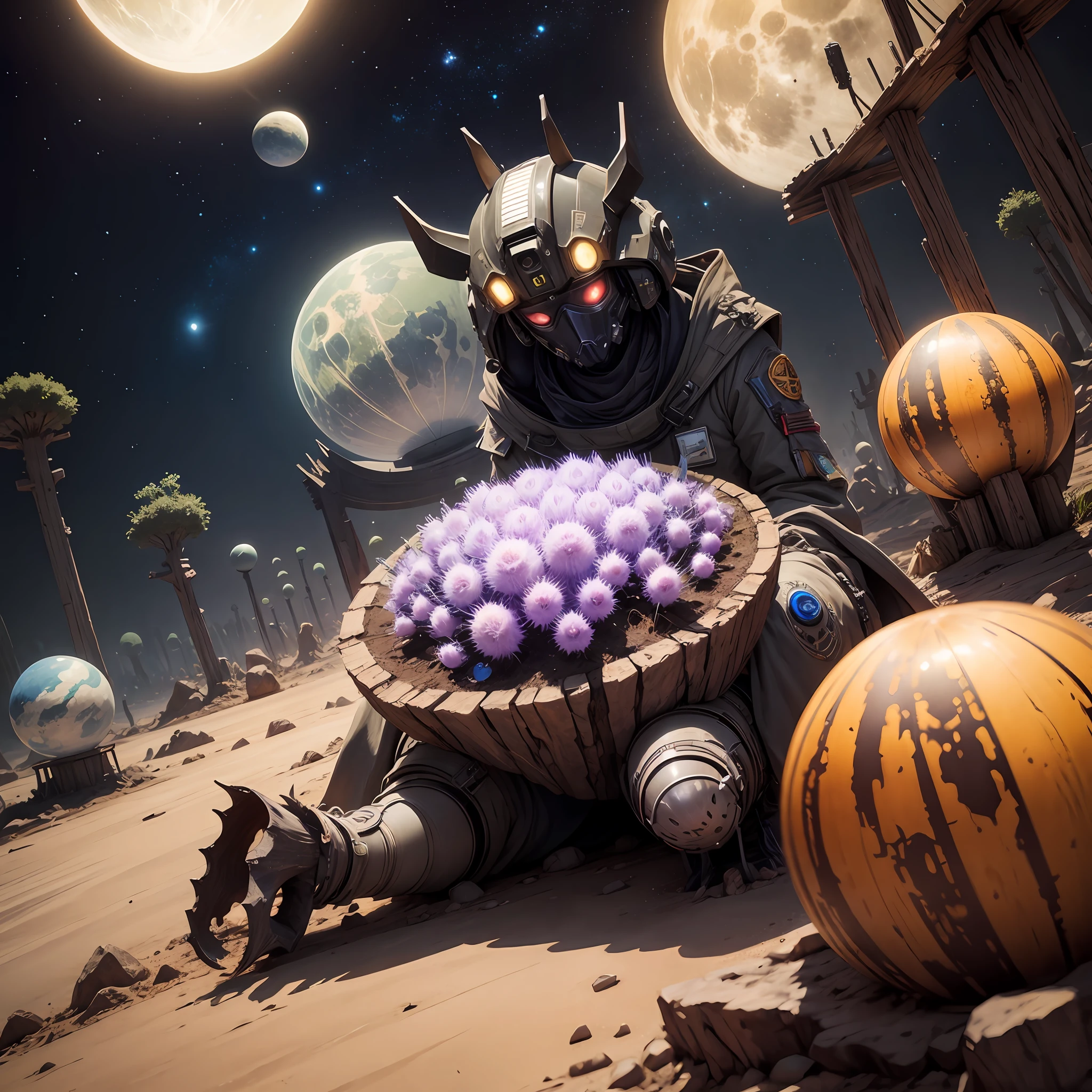 Unknown planet。Unknown creatures。Dead。
