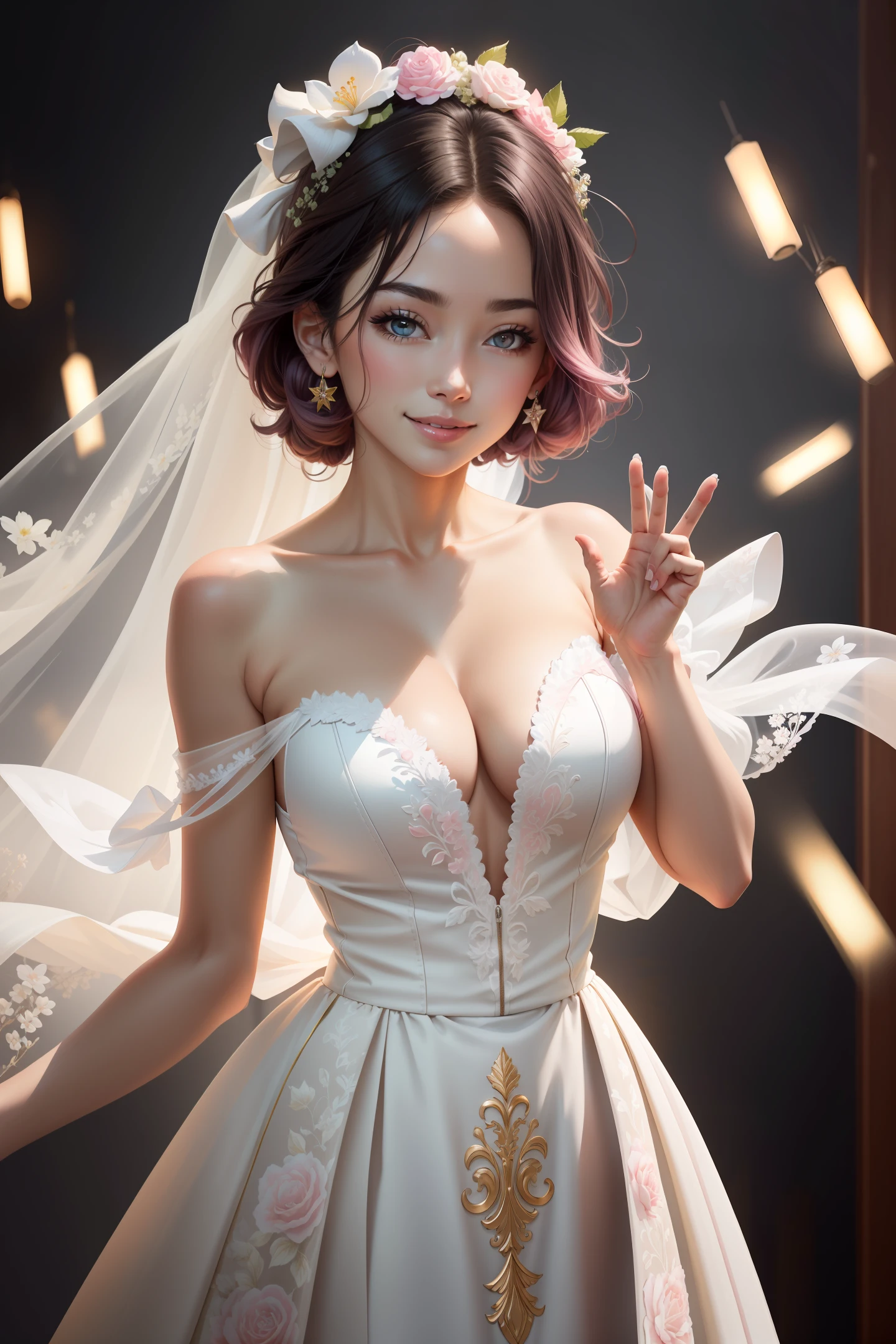 ulzzang-6500-v1.1,(raw photo:1.2),((photorealistic:1.4)),best quality ,masterpiece, illustration, an extremely delicate and beautiful, extremely detailed ,CG ,unity ,8k wallpaper, Amazing, finely detail, official art,extremely detailed CG unity 8k wallpaper,absurdres, incredibly absurdres, huge filesize, ultra-detailed, highres, beautiful detailed girl, extremely detailed eyes and face, beautiful detailed eyes,light on face,cinematic lighting,((extremely pink tight suit clothing)),1girl,full body,full-body shot,looking at viewer,((light pink hair)), red eyes,((bliss)), best detailed background, ((cosplay)), (smile), twintails, ((hold a rifle)),