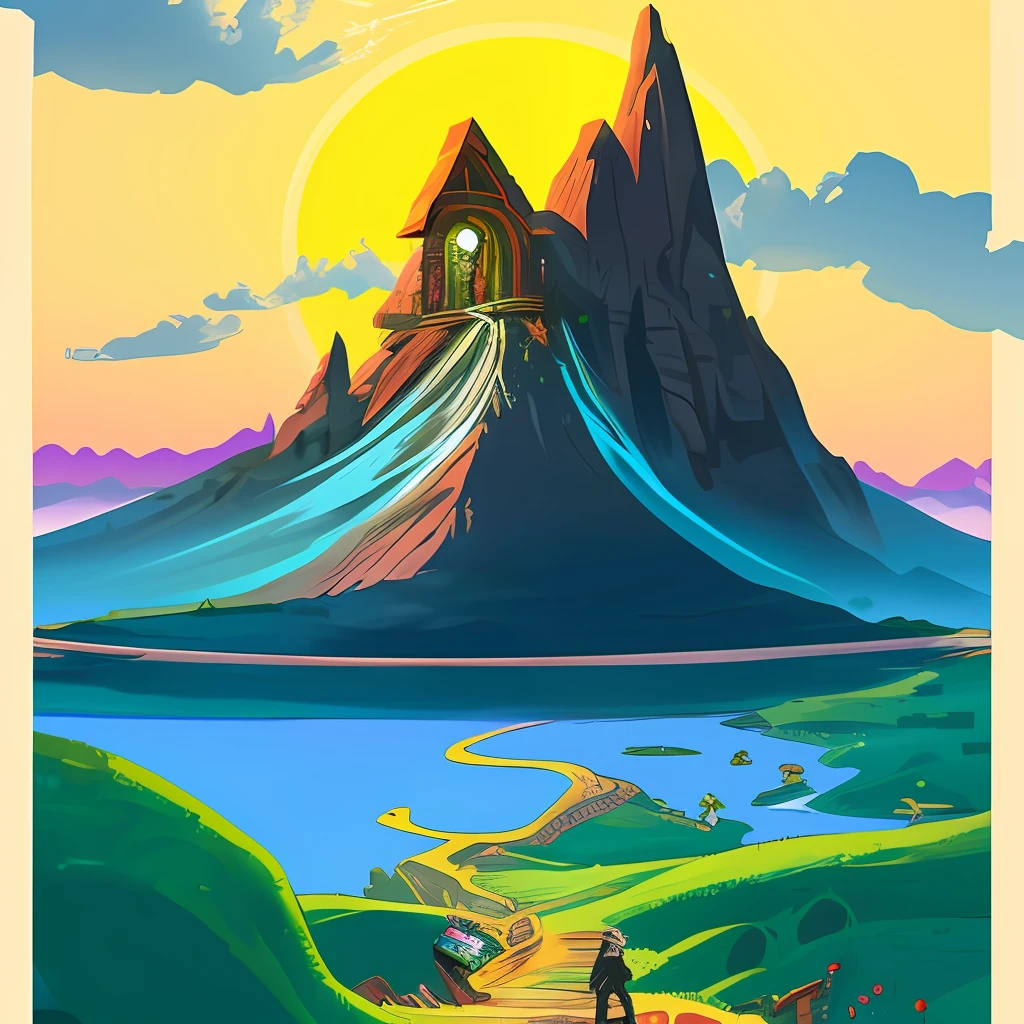 anime, visao de cima , aventureira vista de cima em mapa estilo fantasia dinamico, aventureira correndo de monstros