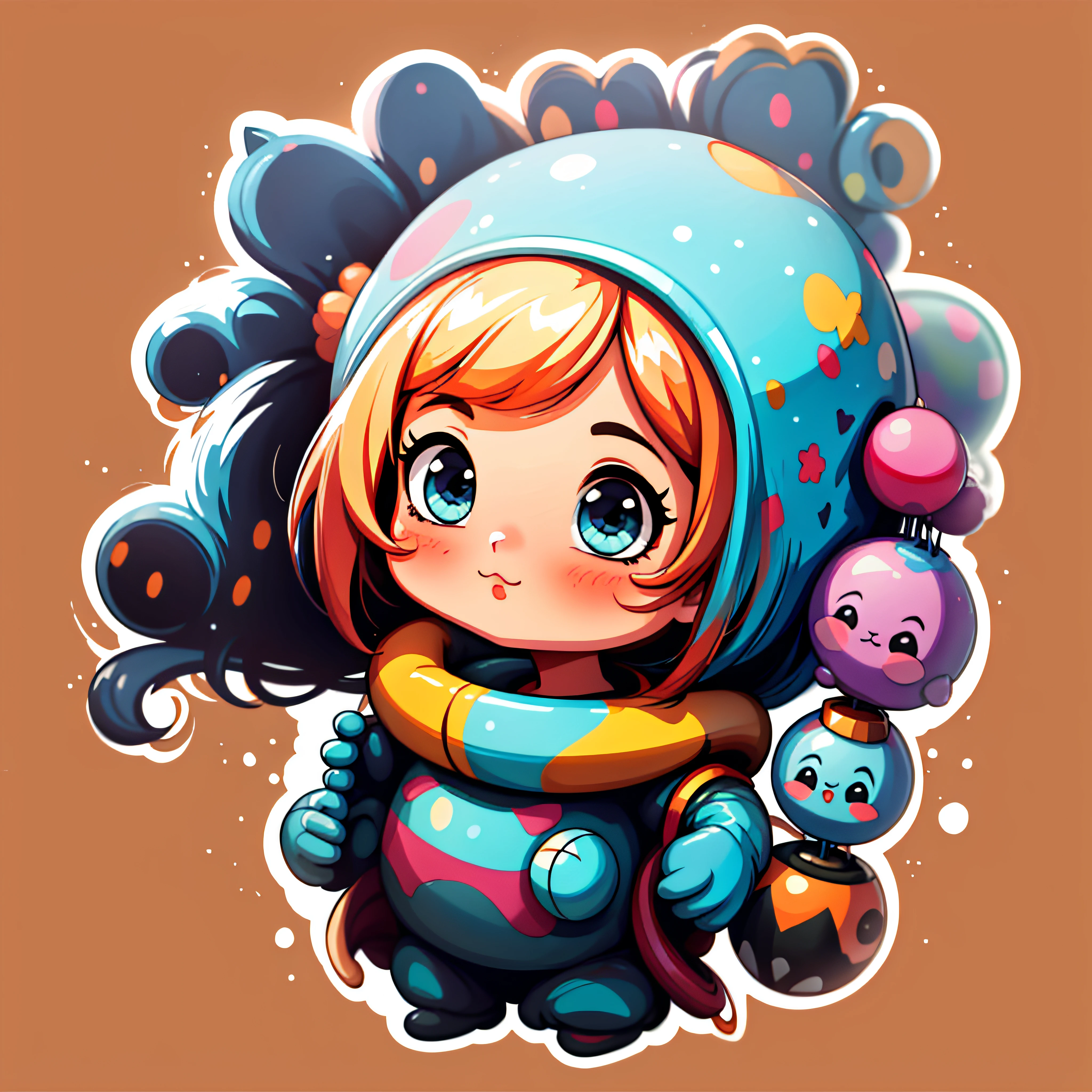 sticker,1girl, simple background,