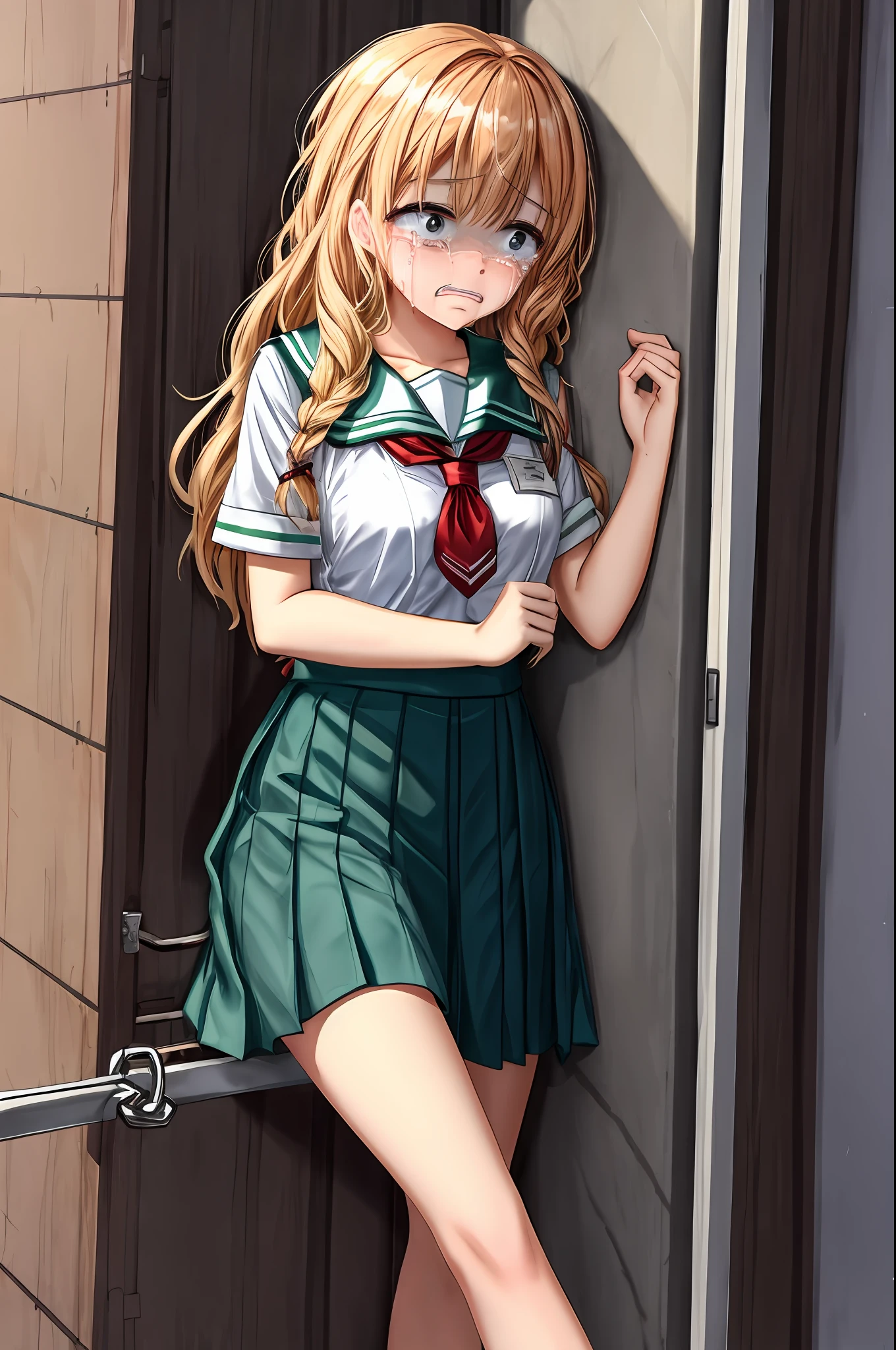 4K,A schoolgirl,Poor milk,the shackled,Crying,student clothes