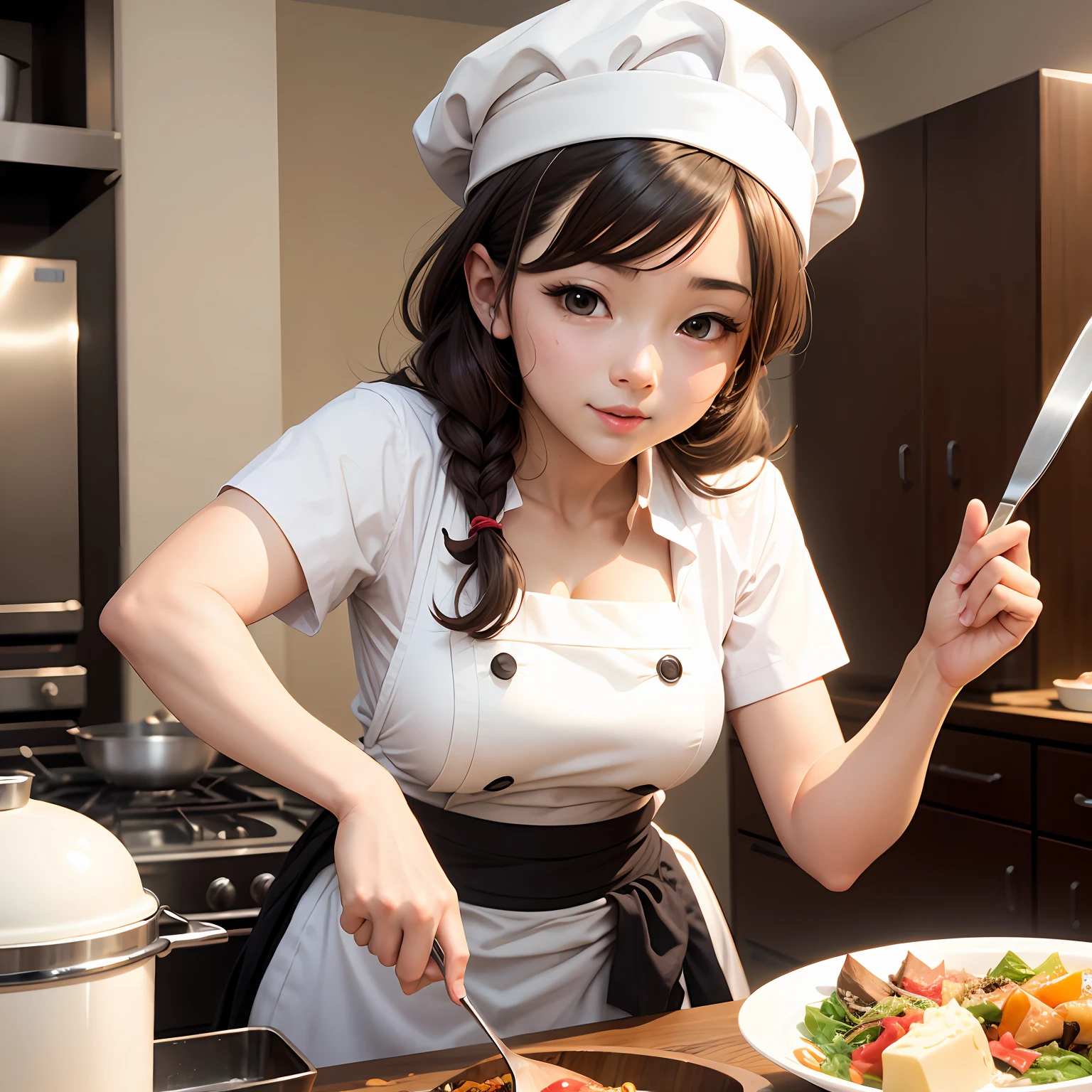 Anime cute chef --auto