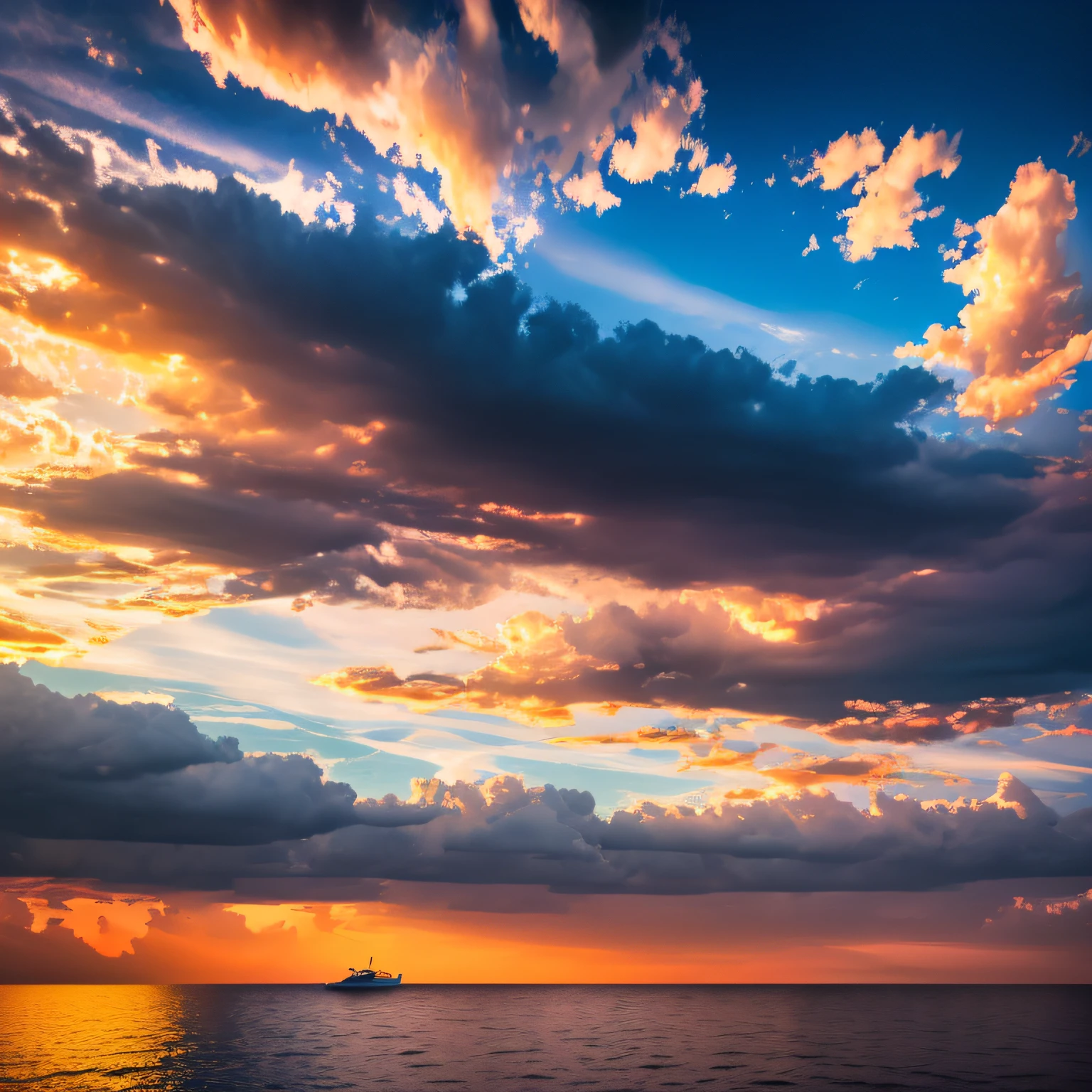 Surrealism, Hyperrealism, ray tracing, UHD, best quality, high details, highres, retina,only beautiful scenery,Clouds,Dingdall effect,Sunset,photorealestic,realisticlying,Hyper-realistic style,hyper photorealism --auto