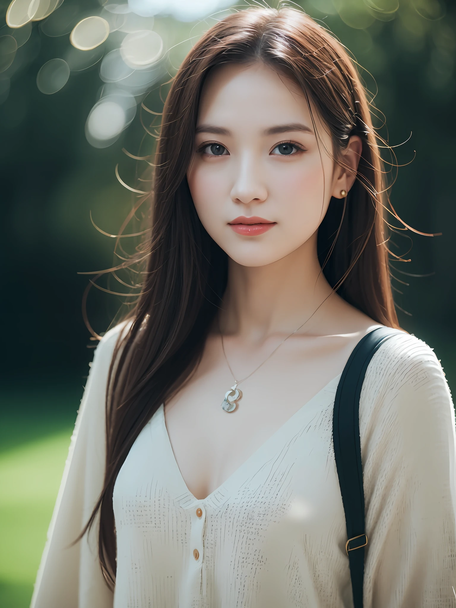 1girl in, A smile, (((tiny chest))), (((Bokeh))),depth of fields, cute face, Gaze towards the viewer, masterpiece, model shoot tyle, Full body portrait, sexy pose, ((8K 、RAW Photos、top-quality、masterpiece)、High Detail RAW Color Photo Professional Photo、(realisitic、Photorealism:1.37)、(top-quality)、(Best Shadows)、(The best illustrations)、超A high resolution、Very detailed CG unified with 8K wallpapers、physically-based renderingt、Cinematic lighting)、