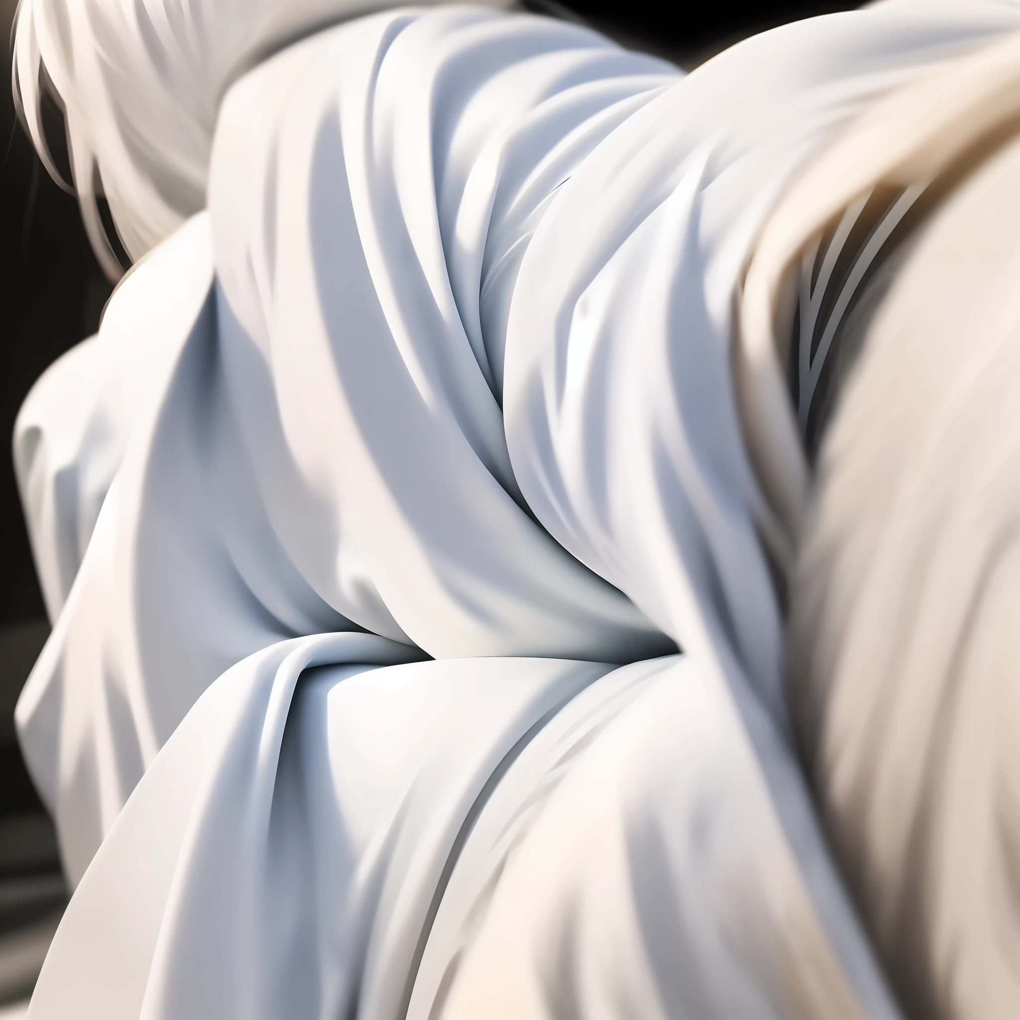 JK white silk,Beds,is shy,white skinned,cinematic ligh,Extreme