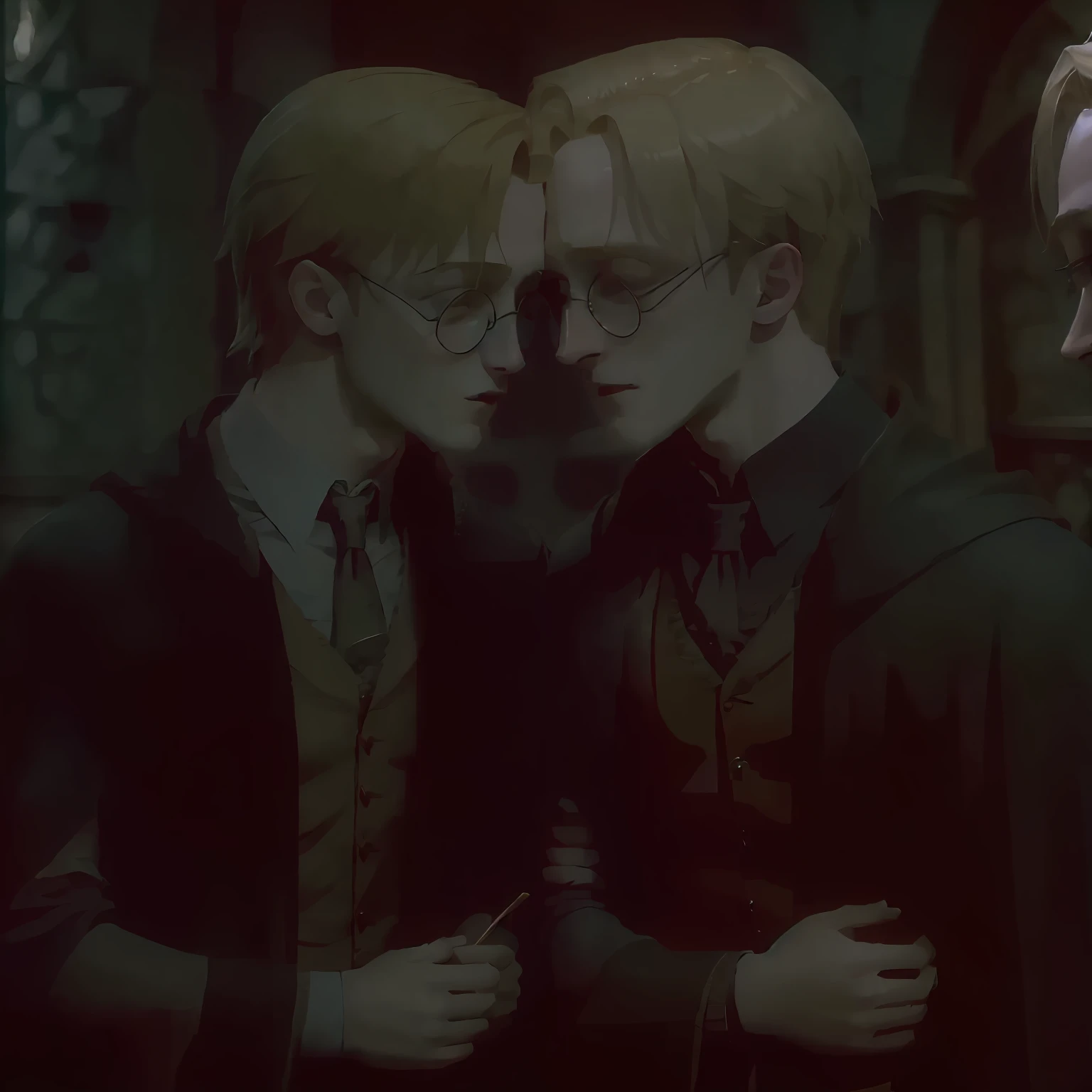 Harry Potter kissed Draco Malfoy（Two men） --auto