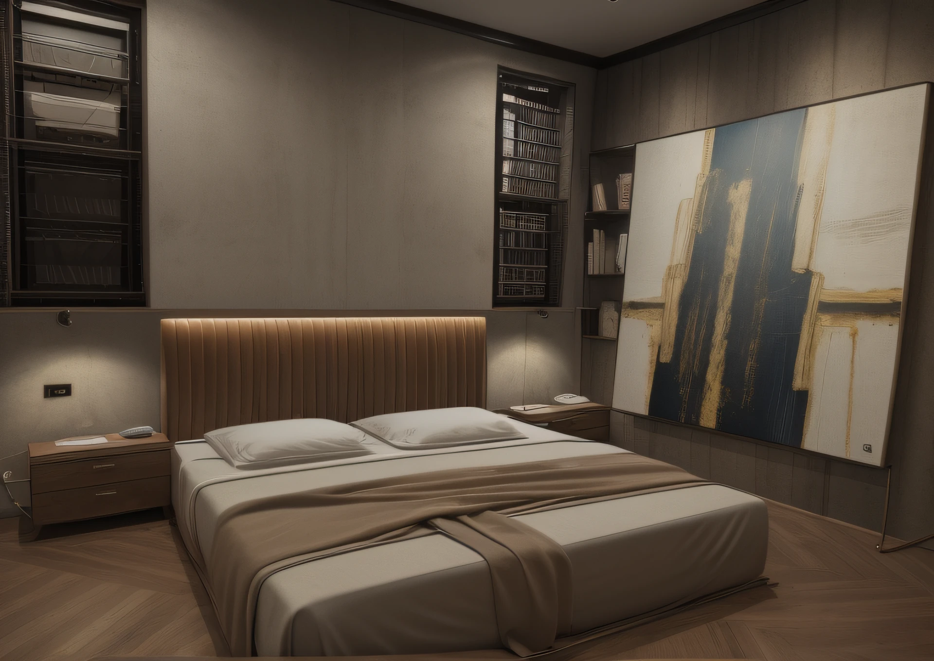 ((Best quality, 8k, Masterpiece :1.3)), bed room, magic light, cinematic light, shimmer, glamour