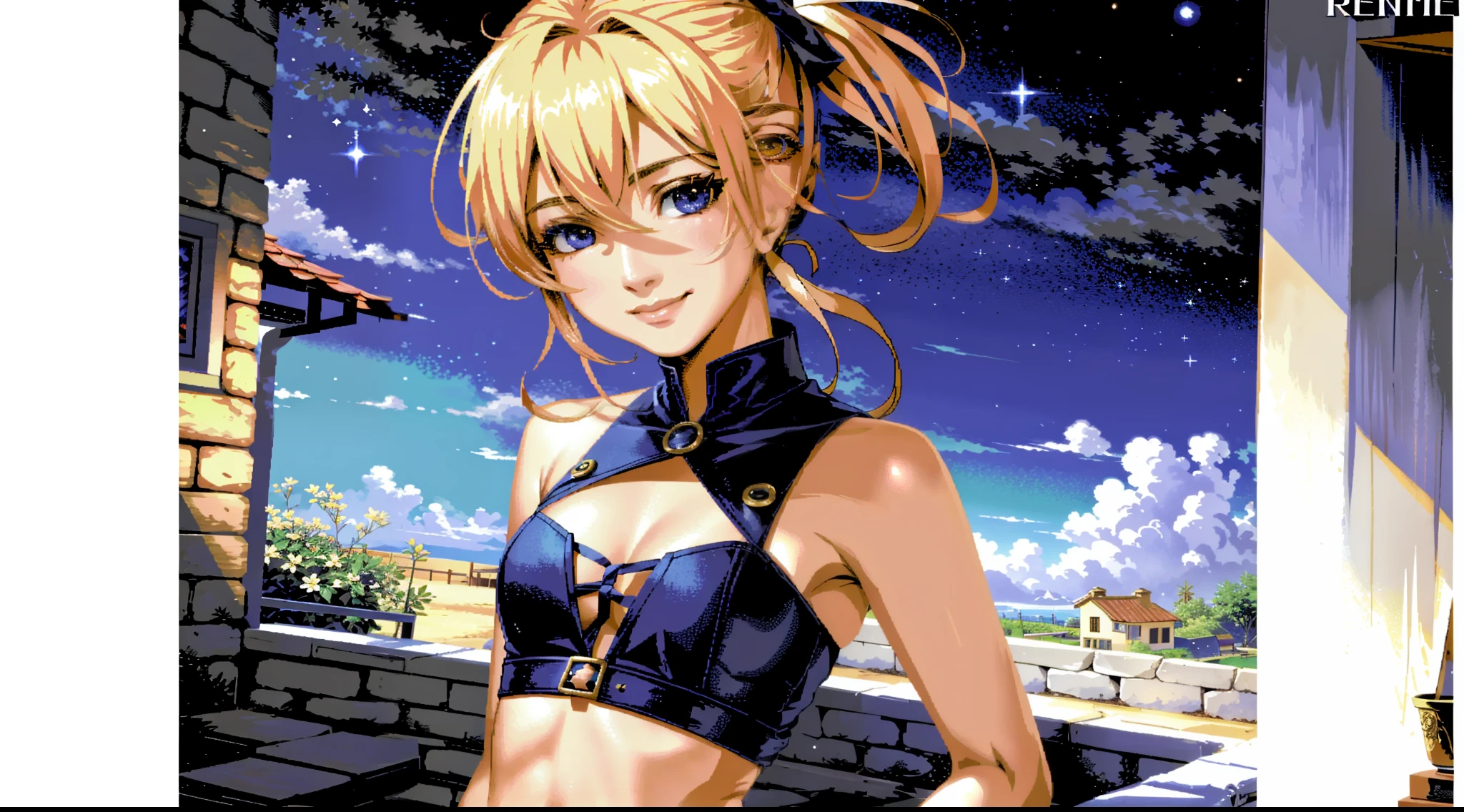 ​masterpiece, hightquality, Classic, (1girl in:1.3), (upperbody shot:1.21), artistic, Painterly,  [A smile], charactor focus, [diffuse lighting:1.1],((Romance Games)hentai)、