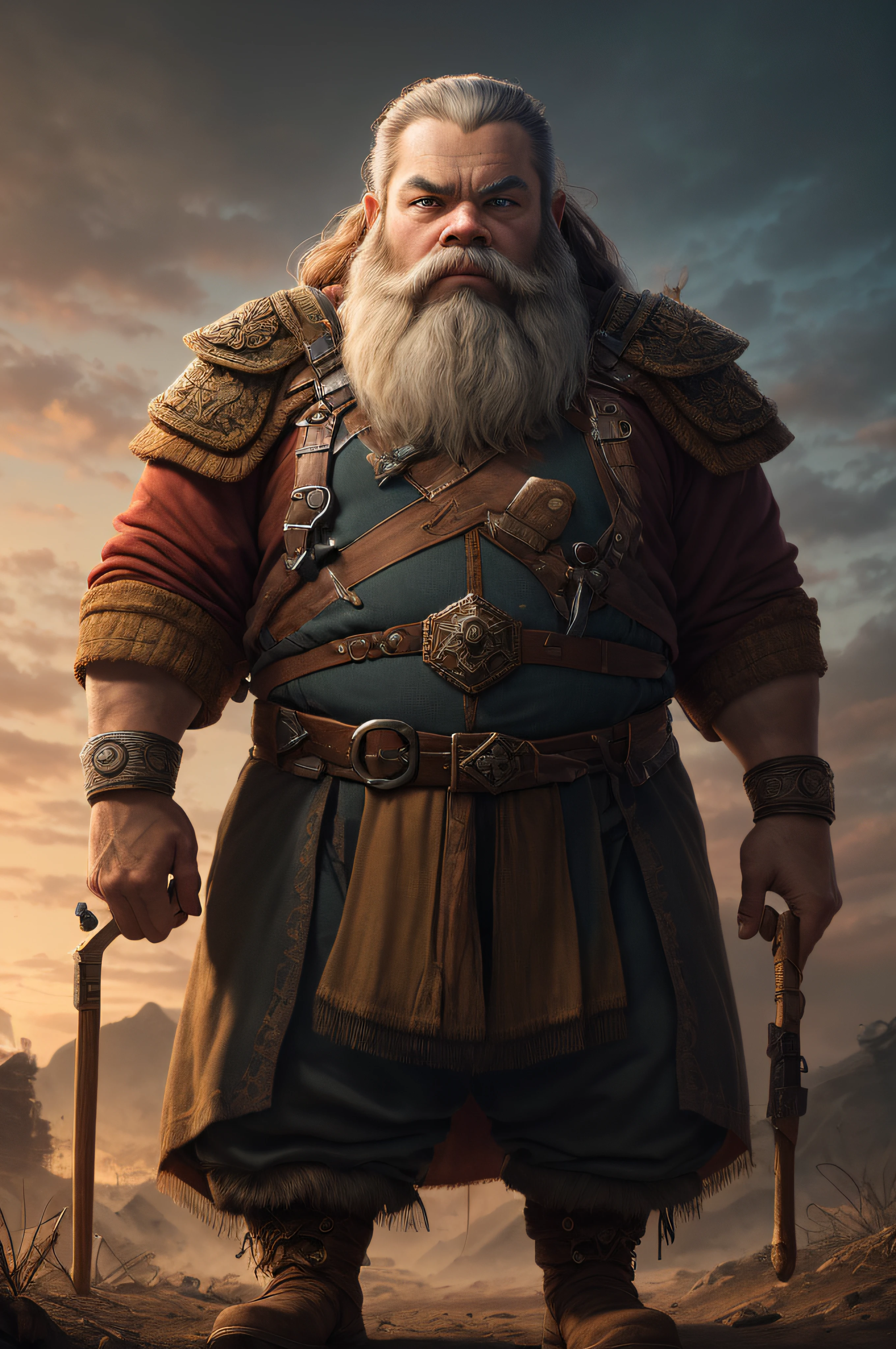 (extremely detailed 8k wallpaper), a medium shot photo of a War Dwarf, intricate, high detail, dramatic