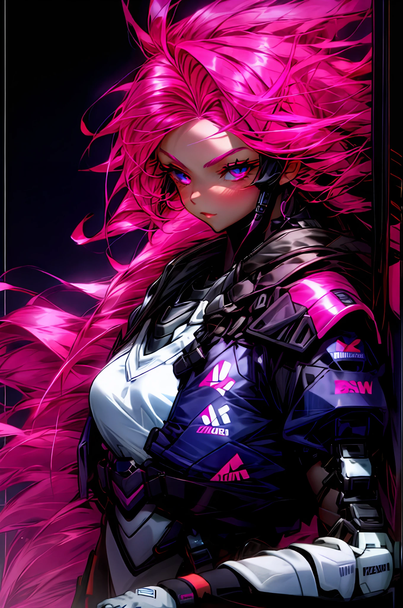 teens girl,A pink-haired