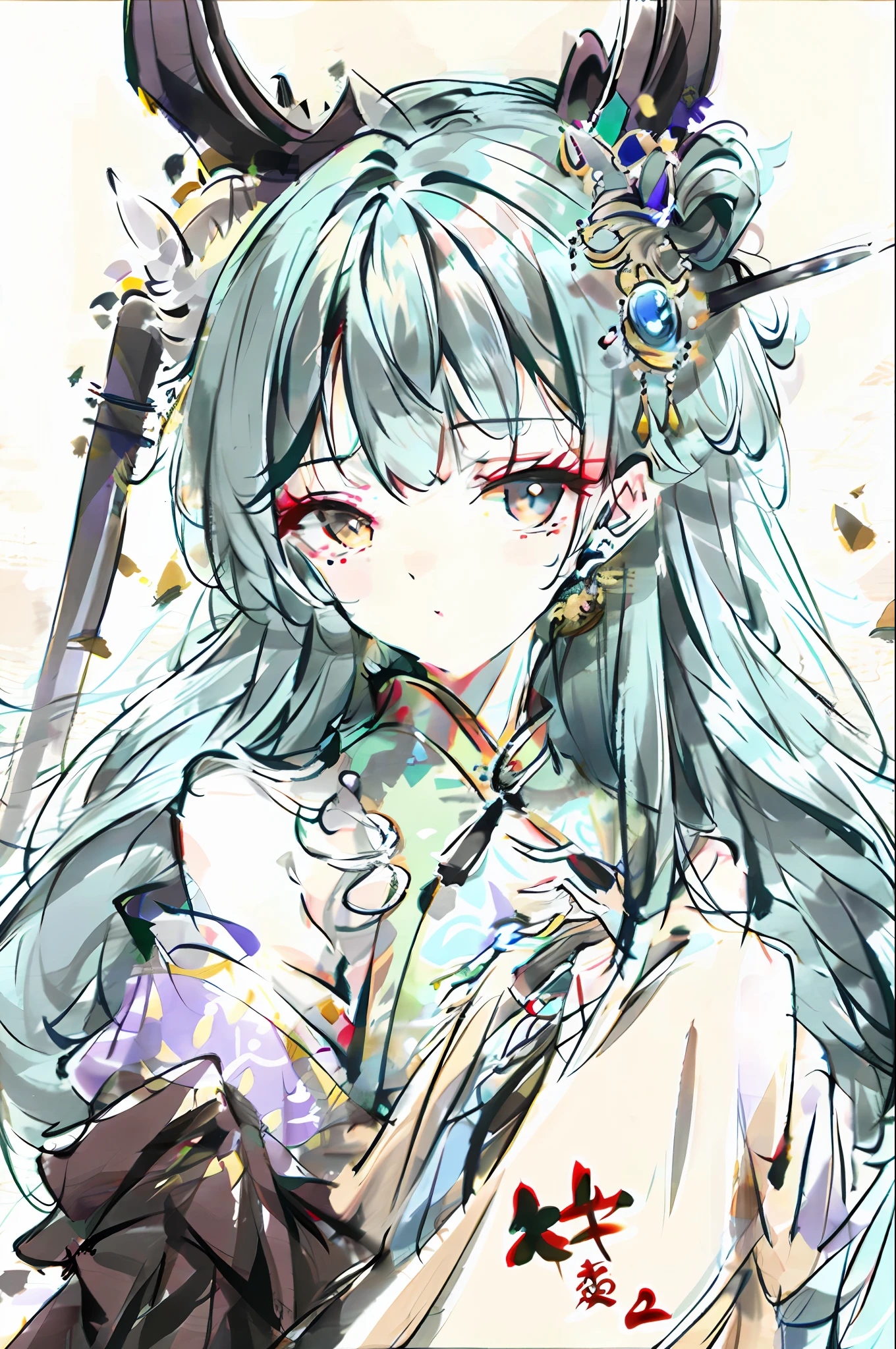 Hanfu，A queen，Hairpins，ellegance
