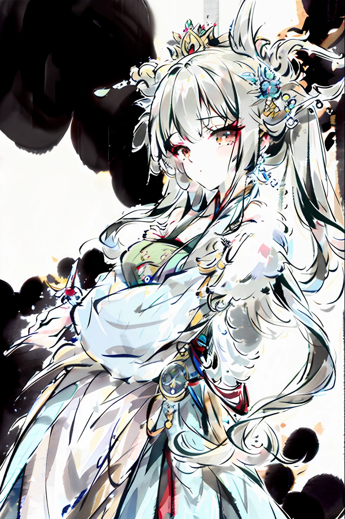 Hanfu,A queen,Hairpins,ellegance
