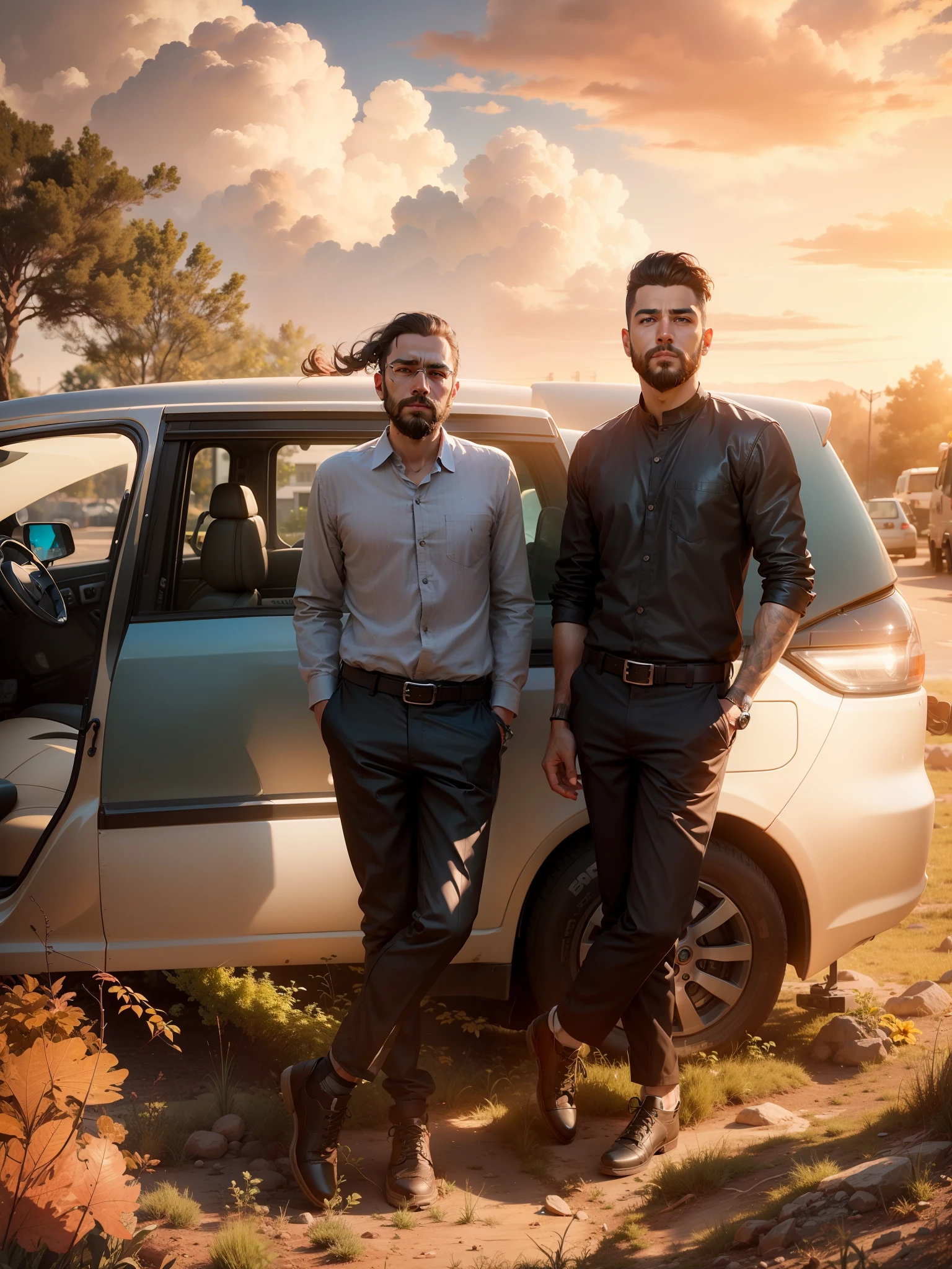 Change cinematic background (realistic face, ultra realistic), small beard, stylish hair, realistic, 8k realistic, stylish cloths, colour , good quality, don't change face,