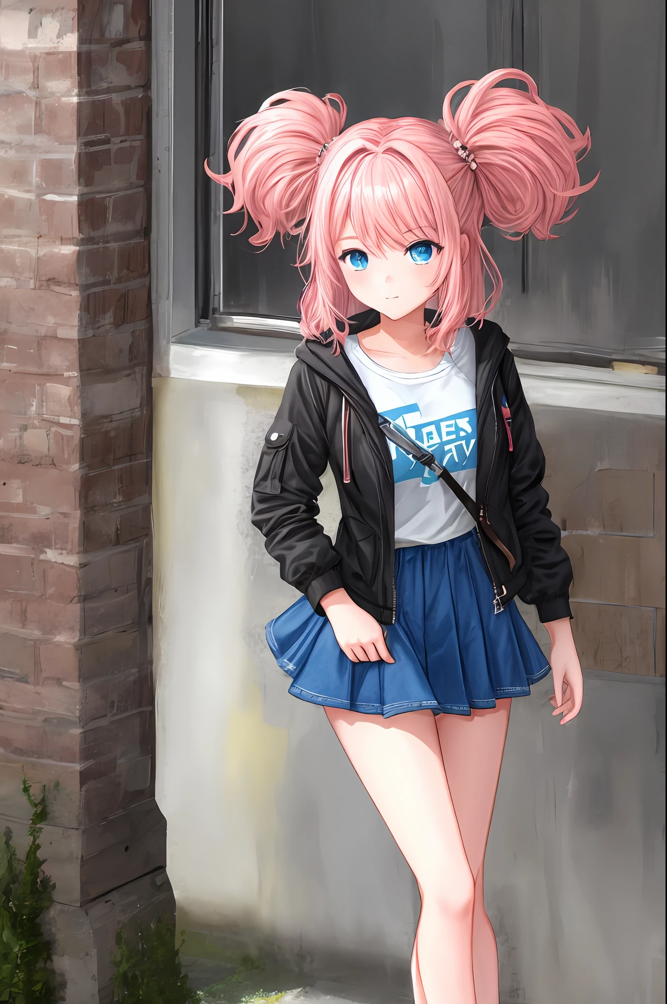 4K,teens girl,A pink-haired