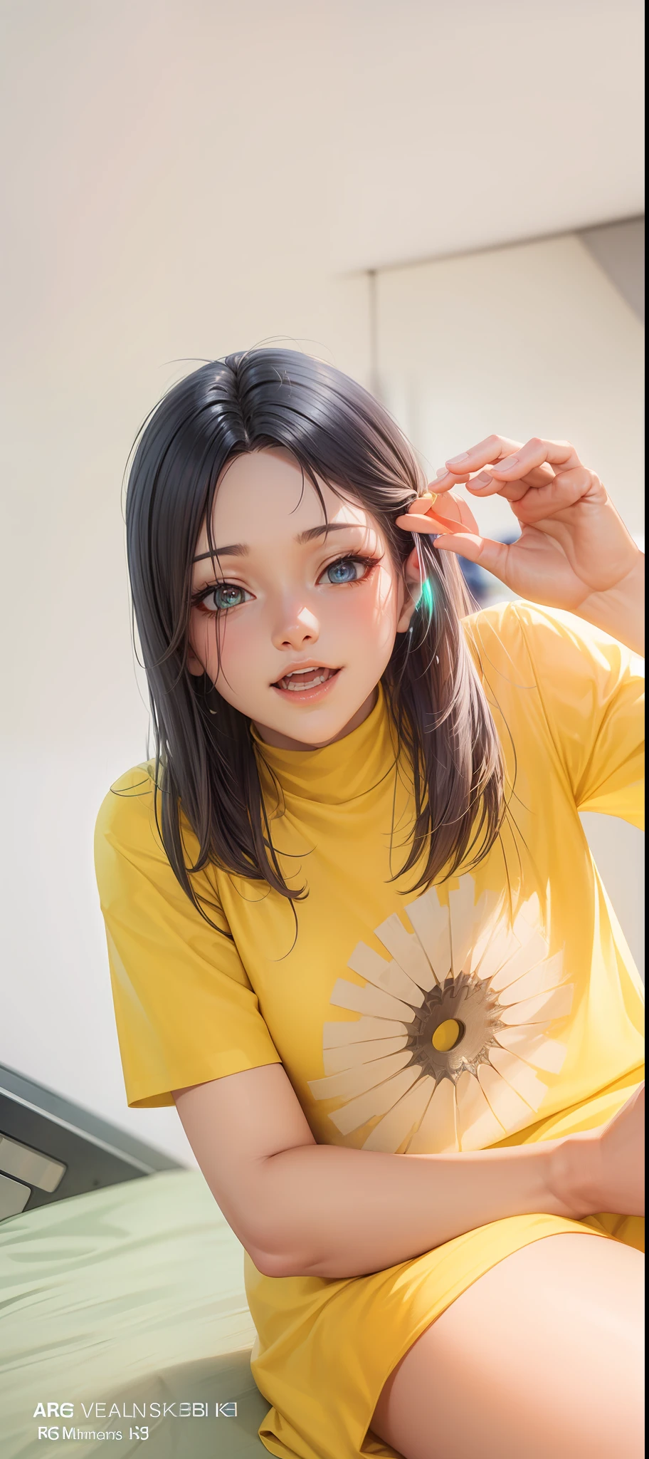 (Highest image quality),(Super meticulous),(glowing light eyes),(Colorful hair)Biomechanical OPPAI, cyberpunk anime girl mech, A scene from the《azur lane》videogame, Mechanized Valkyrie girl, 3 D rendering character art 8 K, azur lane style, trending on cgstation, Best anime 4k konachan wallpaper, perfect anime cyborg woman, cyberpunk anime girl