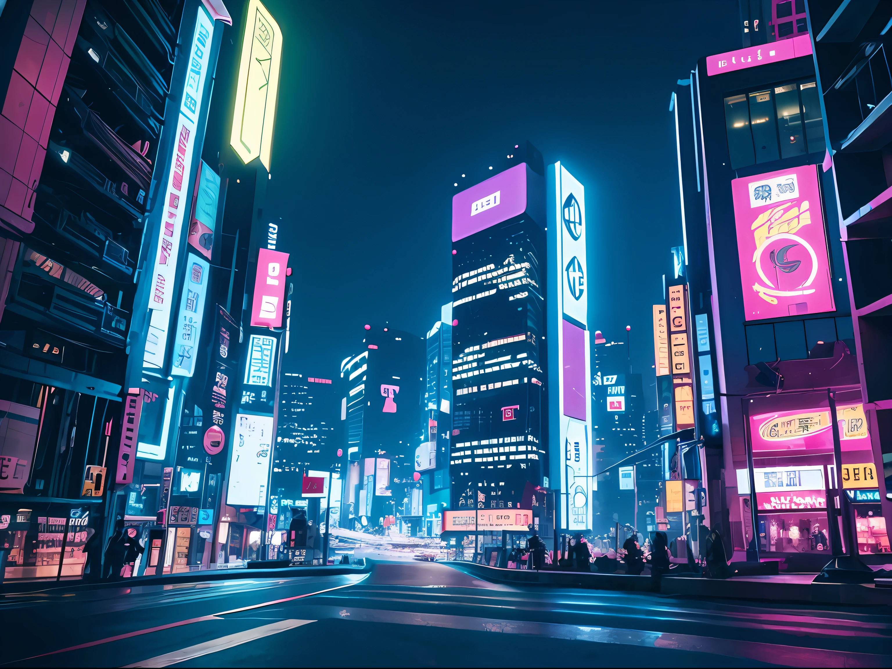 Cyberpunk, night view