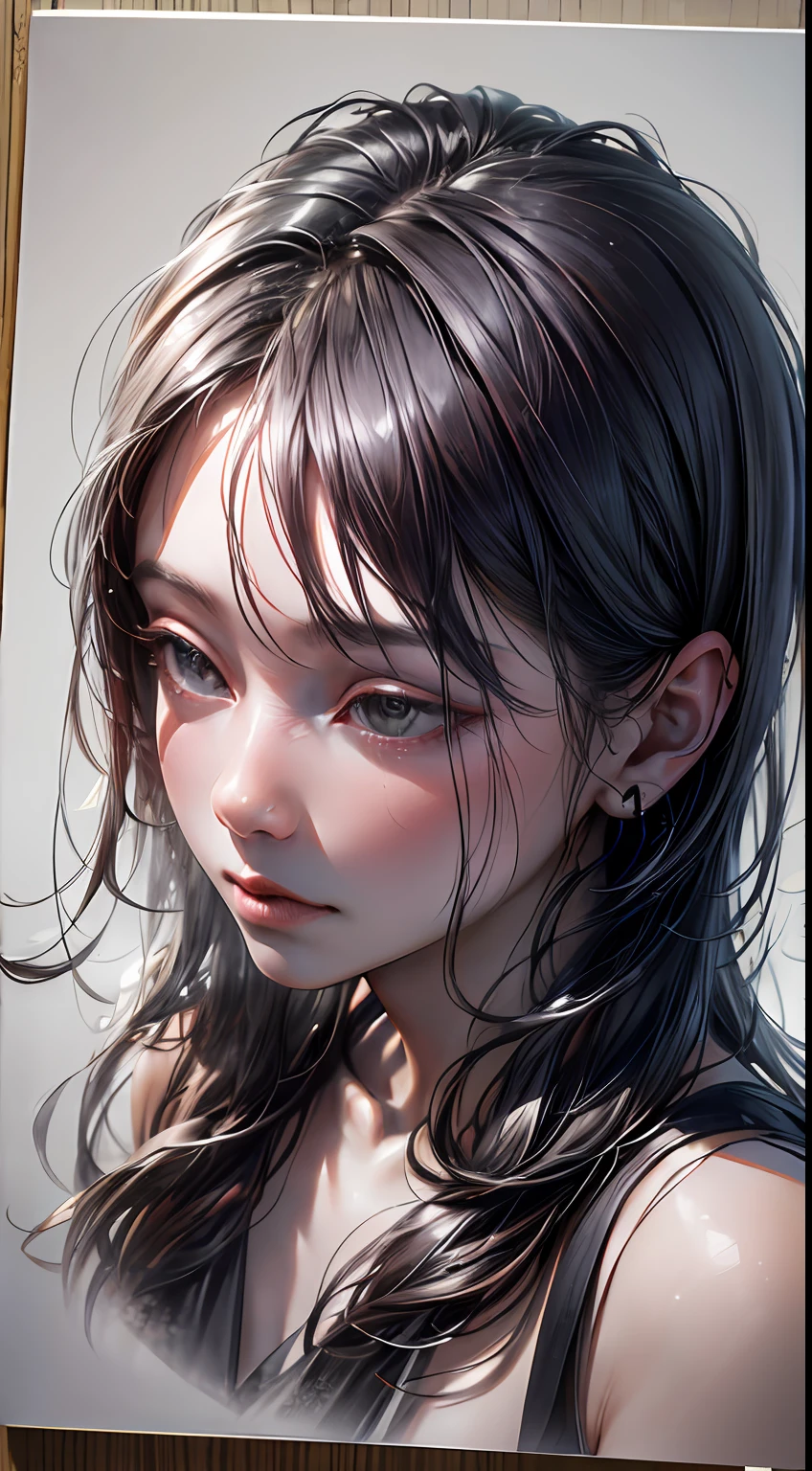 ultra high res, (photorealistic:1.4), raw photo,16K,Chinese ink painting high angle view OC rendering sculpture