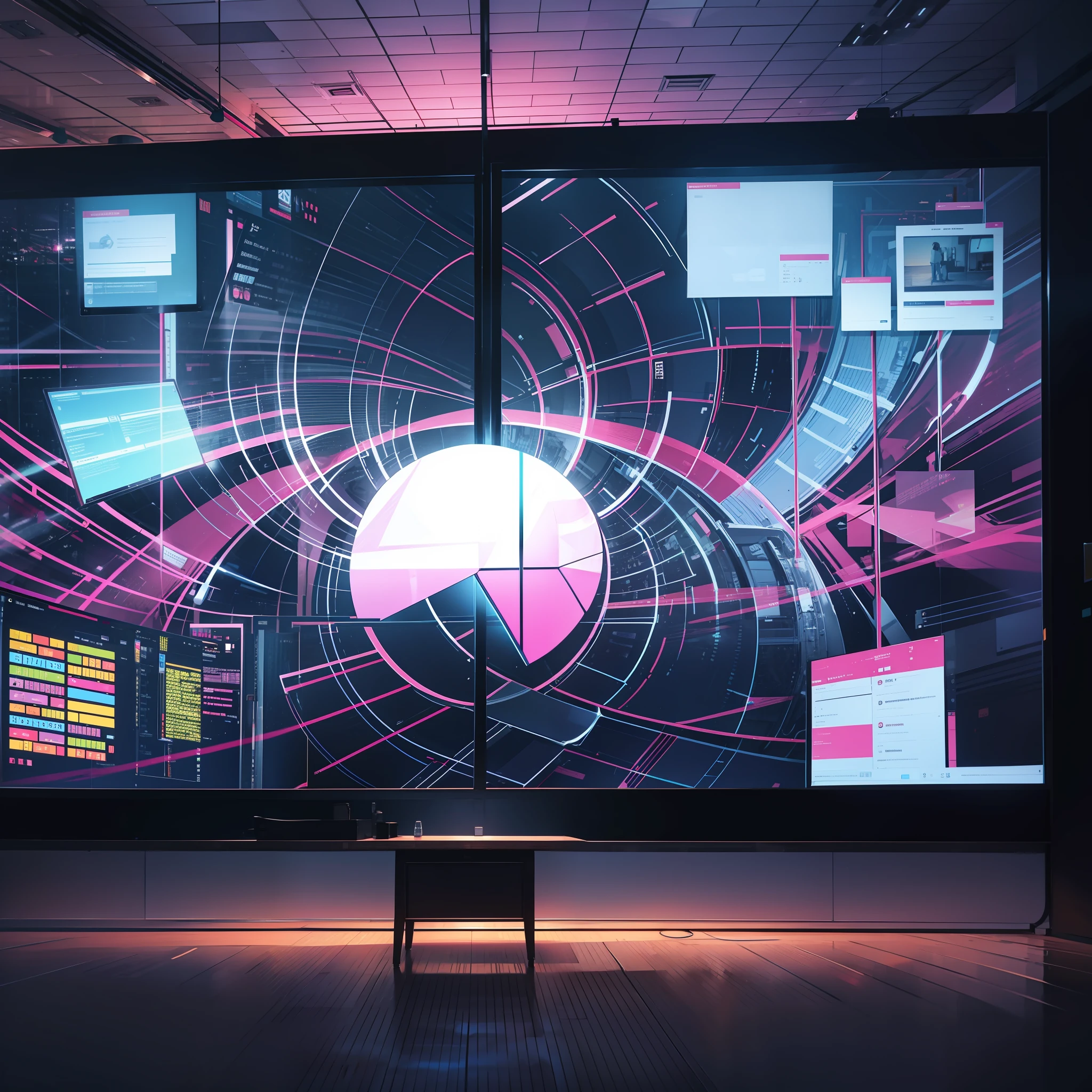 (Projection transparent panel)
(Technology style)