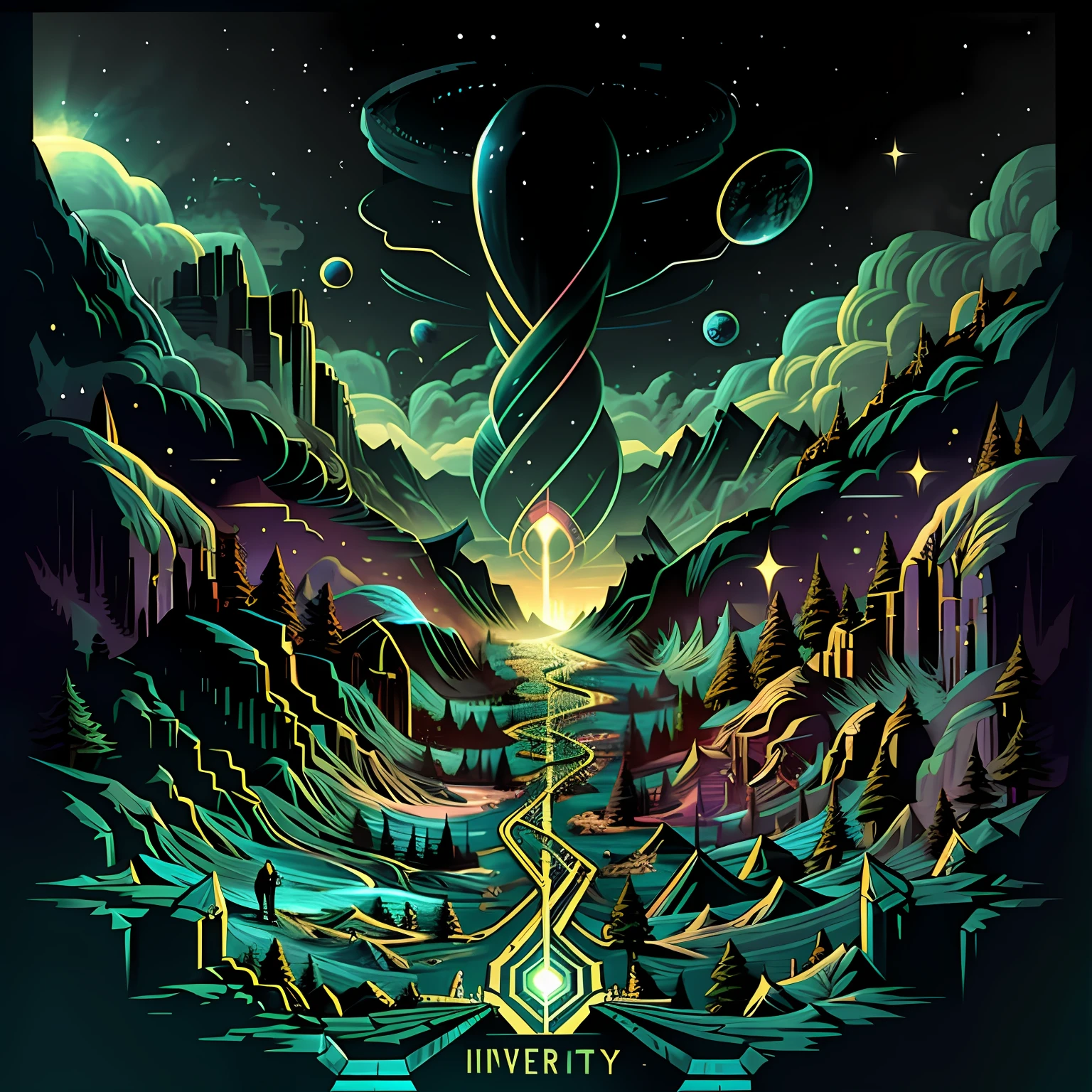 universe infinity, isometric style