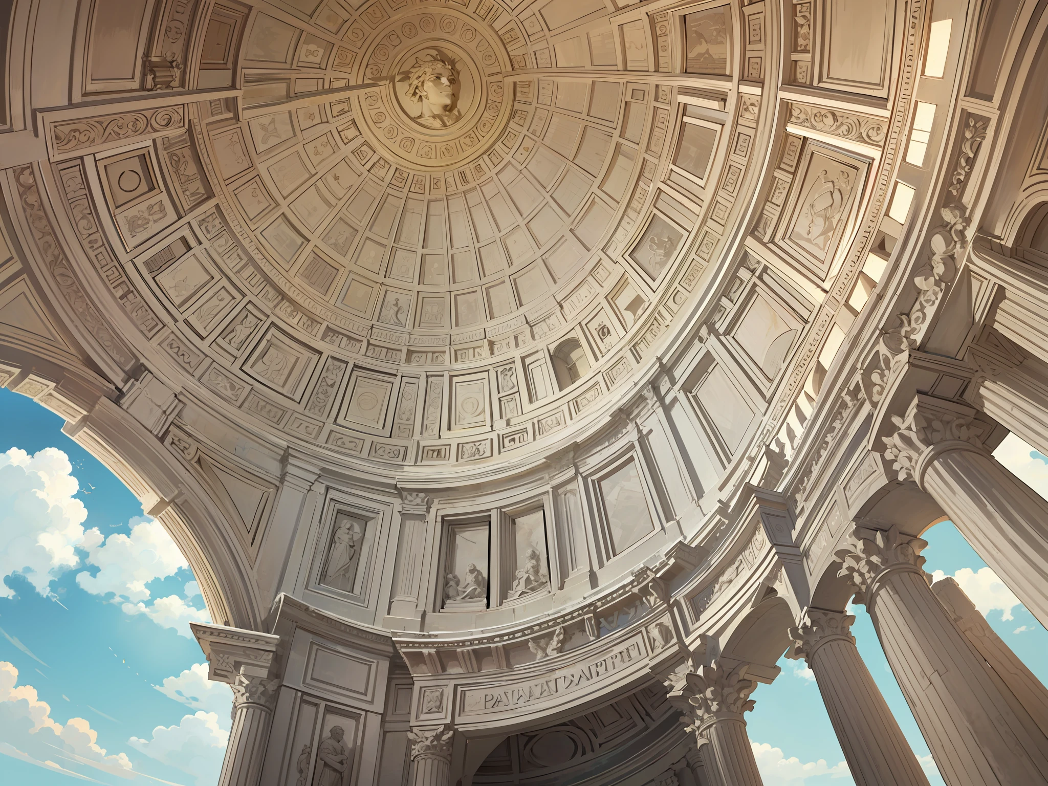 Caesar promoted the cult of Jupiter Capitolinus, the main god of the Roman pantheon. He rebuilt and enlarged the Temple of Jupiter Capitoline on Capitoline Hill in Rome, making it one of the most magnificent and imposing temples in the city. --auto --s2