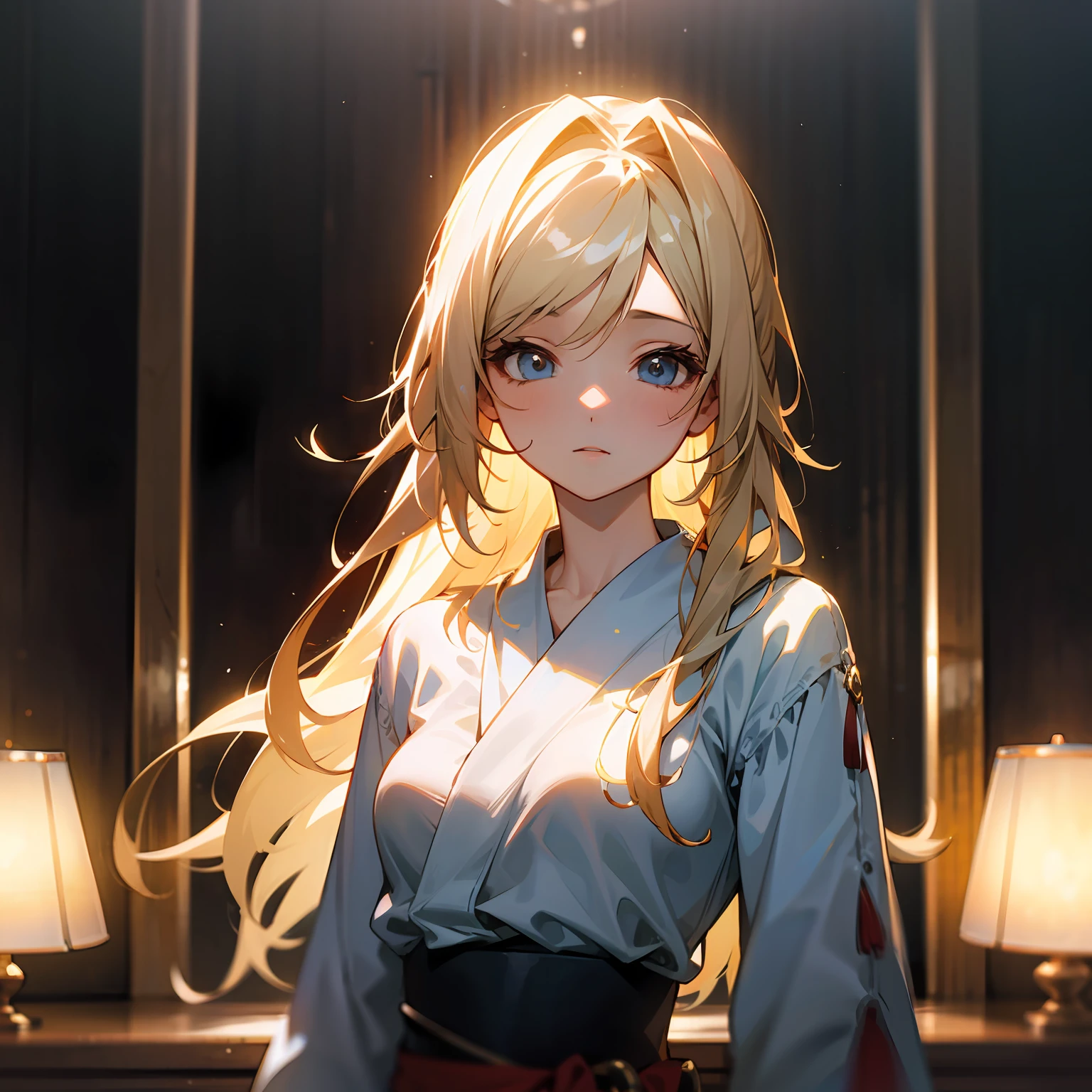 zori，glass，Long-haired girl，Vacated，Light，HD beauty CG