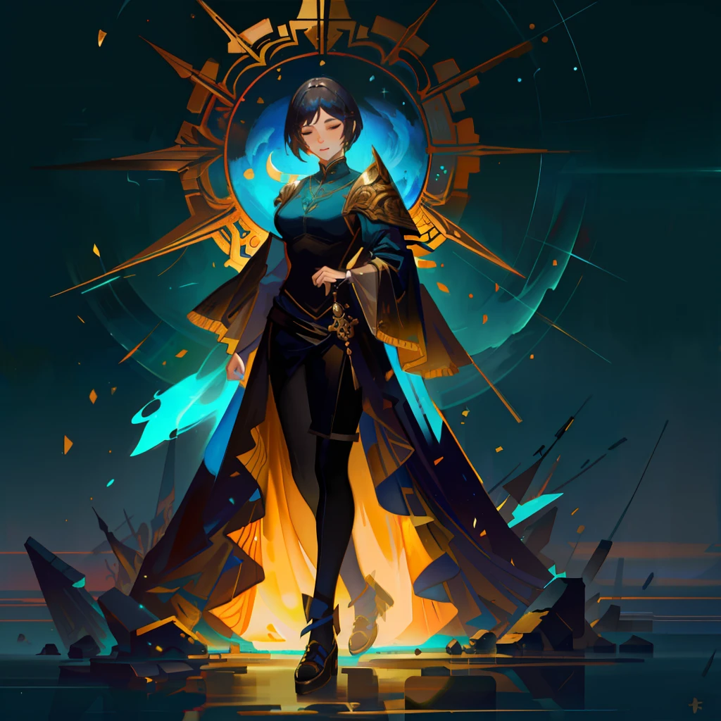 a beautiful latin woman, full body, looking at viewer, symmetric, eyes closed, slight smile, spirtual awakening, intricate details,
cosmic, ethereal, mystical, complicated environment, brush stokes, illuminating lights,
Greg Rutkowski, RHADS, Beeple, Makoto Shinkai, Lois van Baarle, Ilya Kuvshinov, Rossdraws, Tom Bagshaw, Alfonse Mucha,
masterpiece, ultra high res, high quality,
