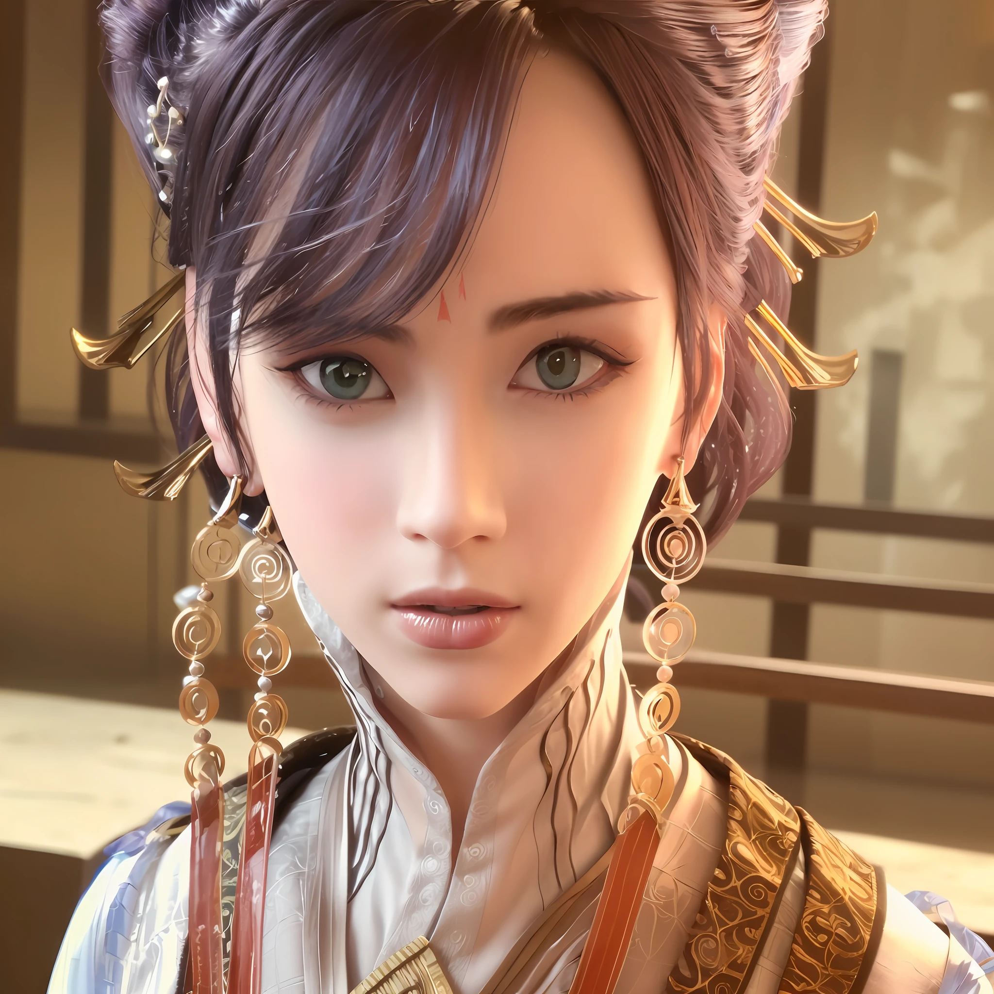 Top image quality ，A high resolution，1080p，（Clear face），（Detailed facial depiction），（Meticulous hand description），（tmasterpiece），（Beautiful CG），Extreme light and shadow，Messy hair，Golden pupils，A masterpiece，detail-rich,Delicate facial features, Mottled sunlight --auto