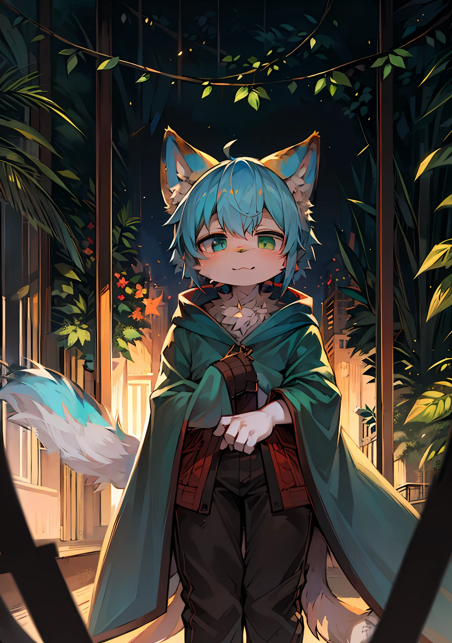 uncle(The trunk is thick,The foliage is luxuriant,Green deciduous leaves)
