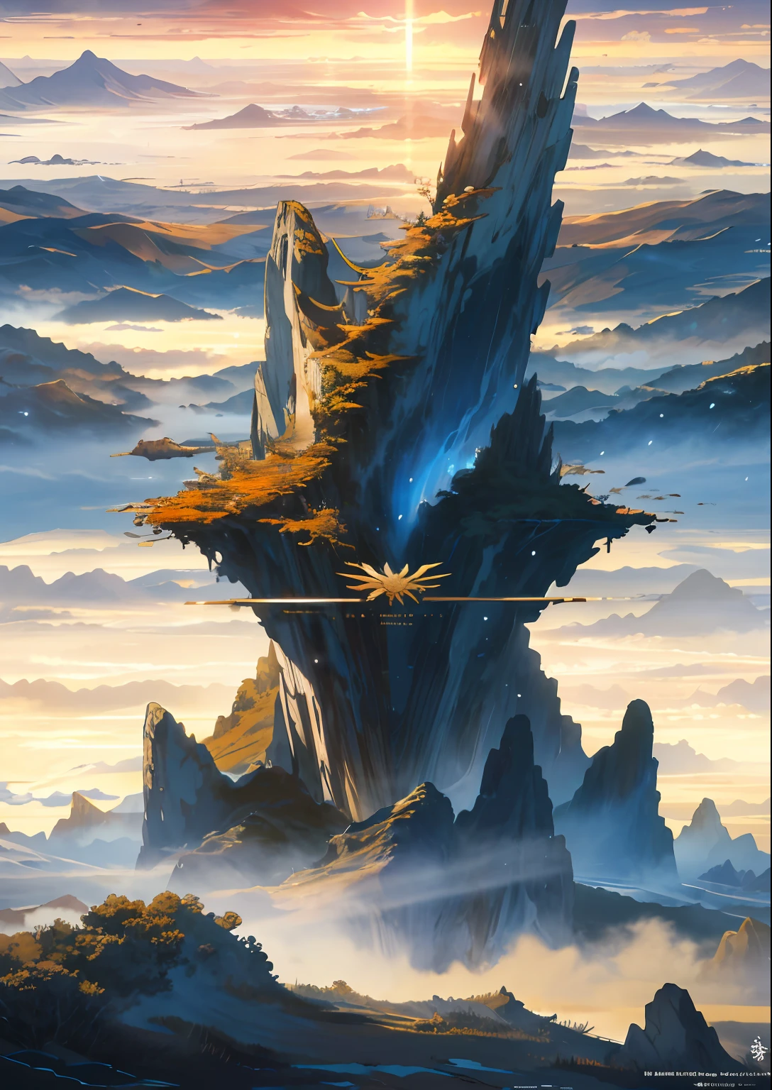 (((tmasterpiece))),best qualityer,ultra - detailed,the Extremely Detailed CG Unity 8K Wallpapers,breath-taking,Full of tension and drama,stunning visuals,Majestic sky and skyline,Vast expanse of grasslands,The North Star shining high,Colorful natural light,There is a Chinese-style building on top,majestic architecture