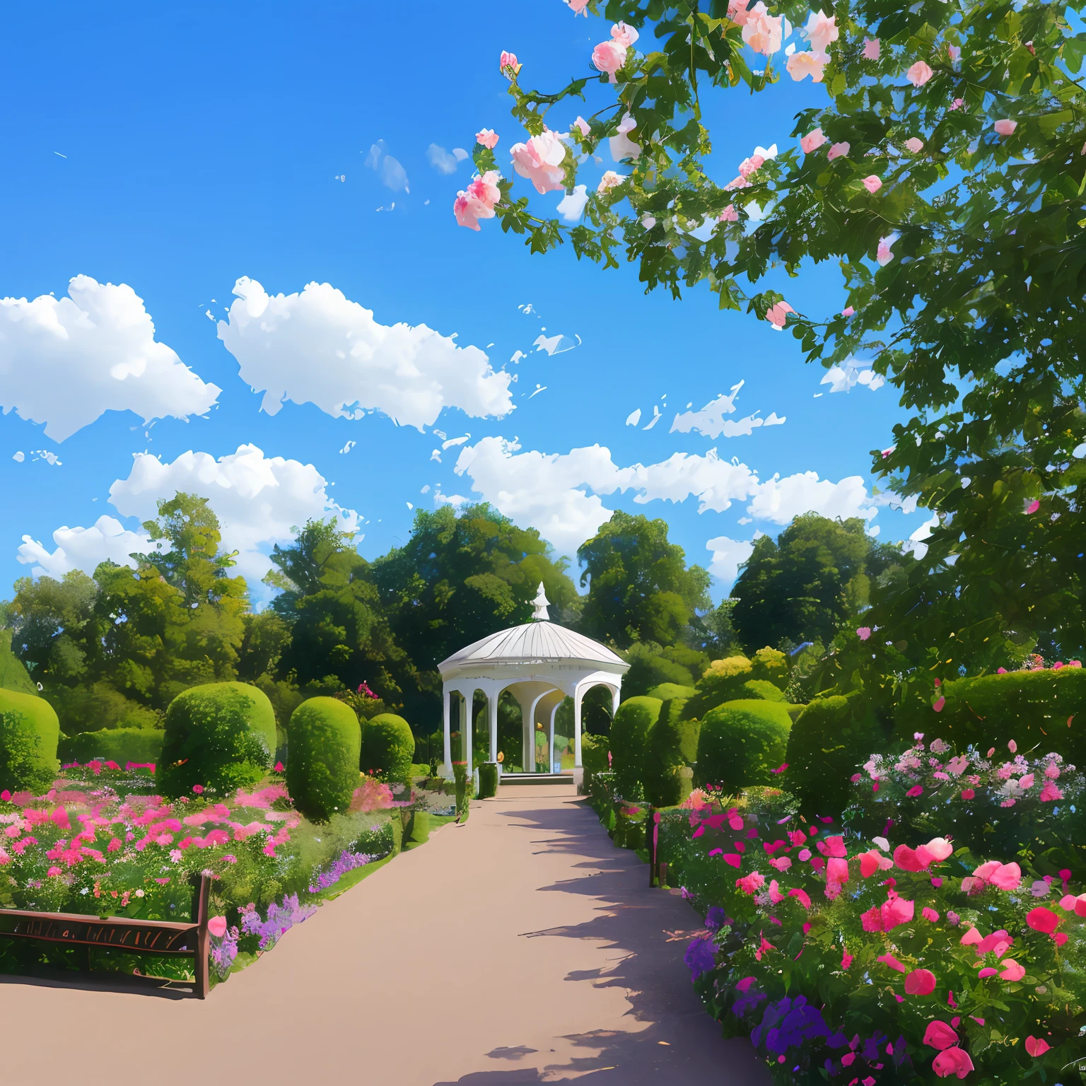 Rose garden，Blue sky，Sunnyday --auto