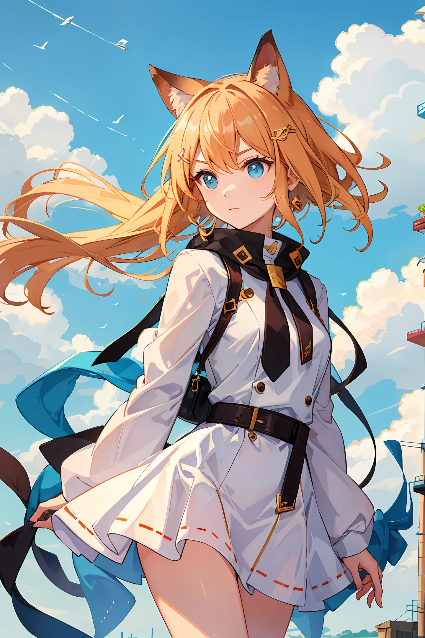 quadratic element,head portrait,Kizi,Day wind