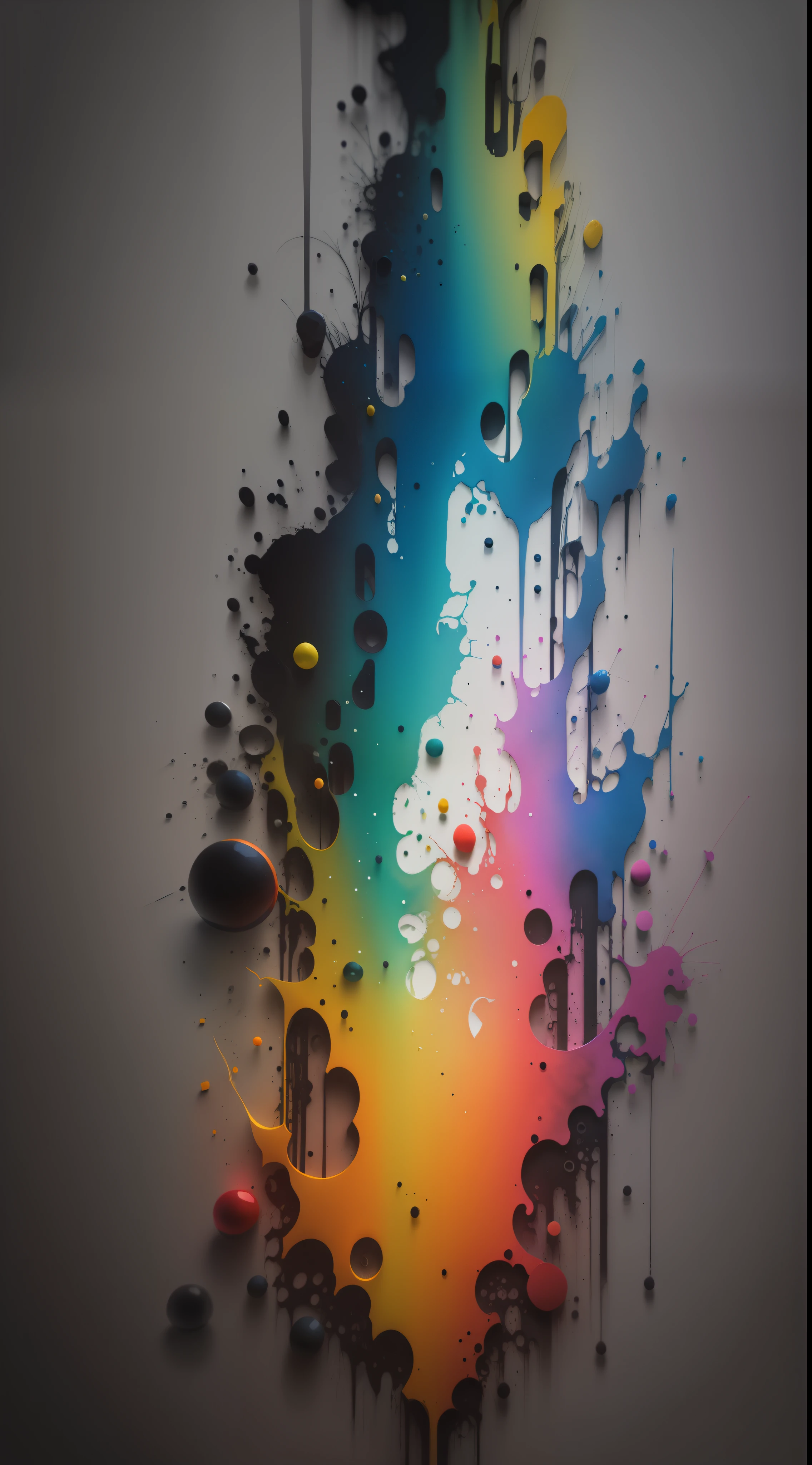 3d watercolor abstract,dark background,high resolution,high quality,colorful,green,red,blue