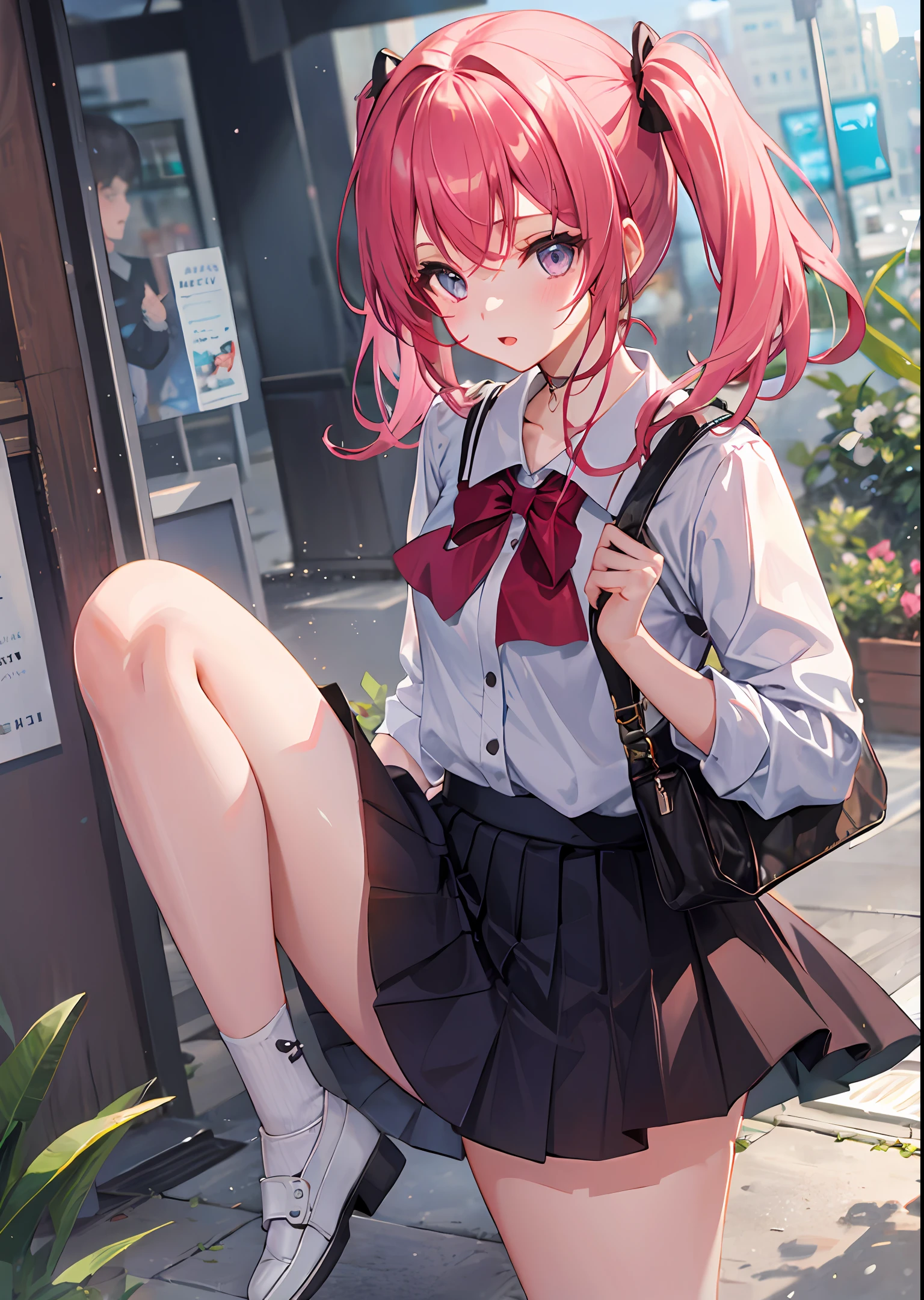 s girl,short skirt,Micro detachment