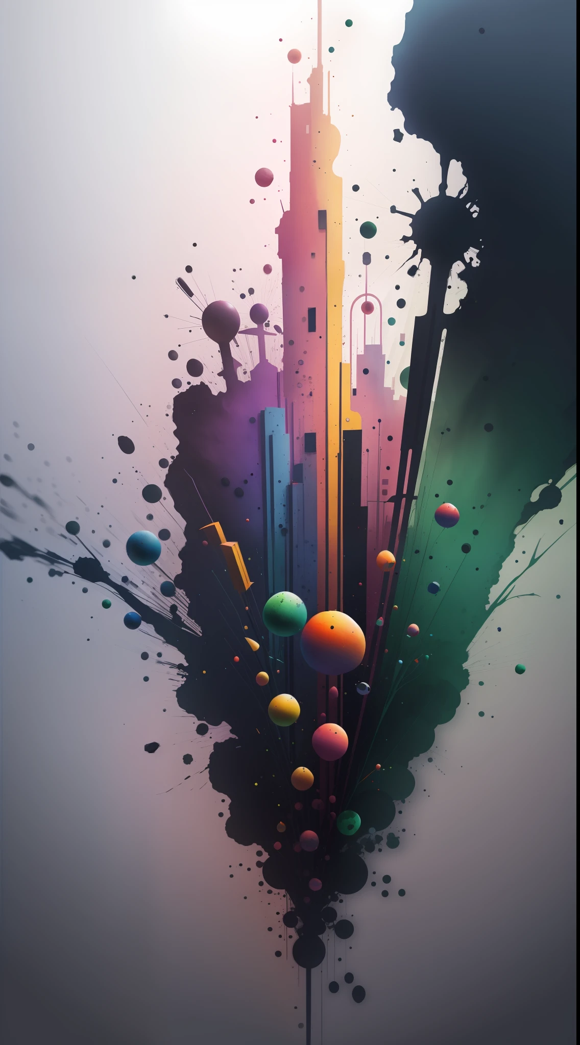 3d watercolor abstract,dark background,high resolution,high quality,colorful,green,red,blue
