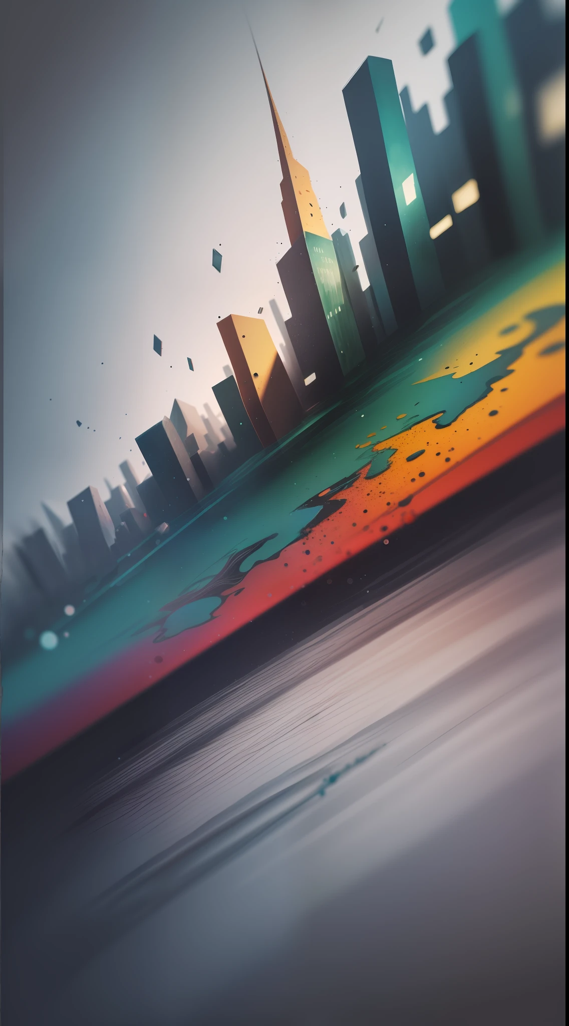 3d watercolor abstract,dark background,high resolution,high quality,colorful,green,red,blue