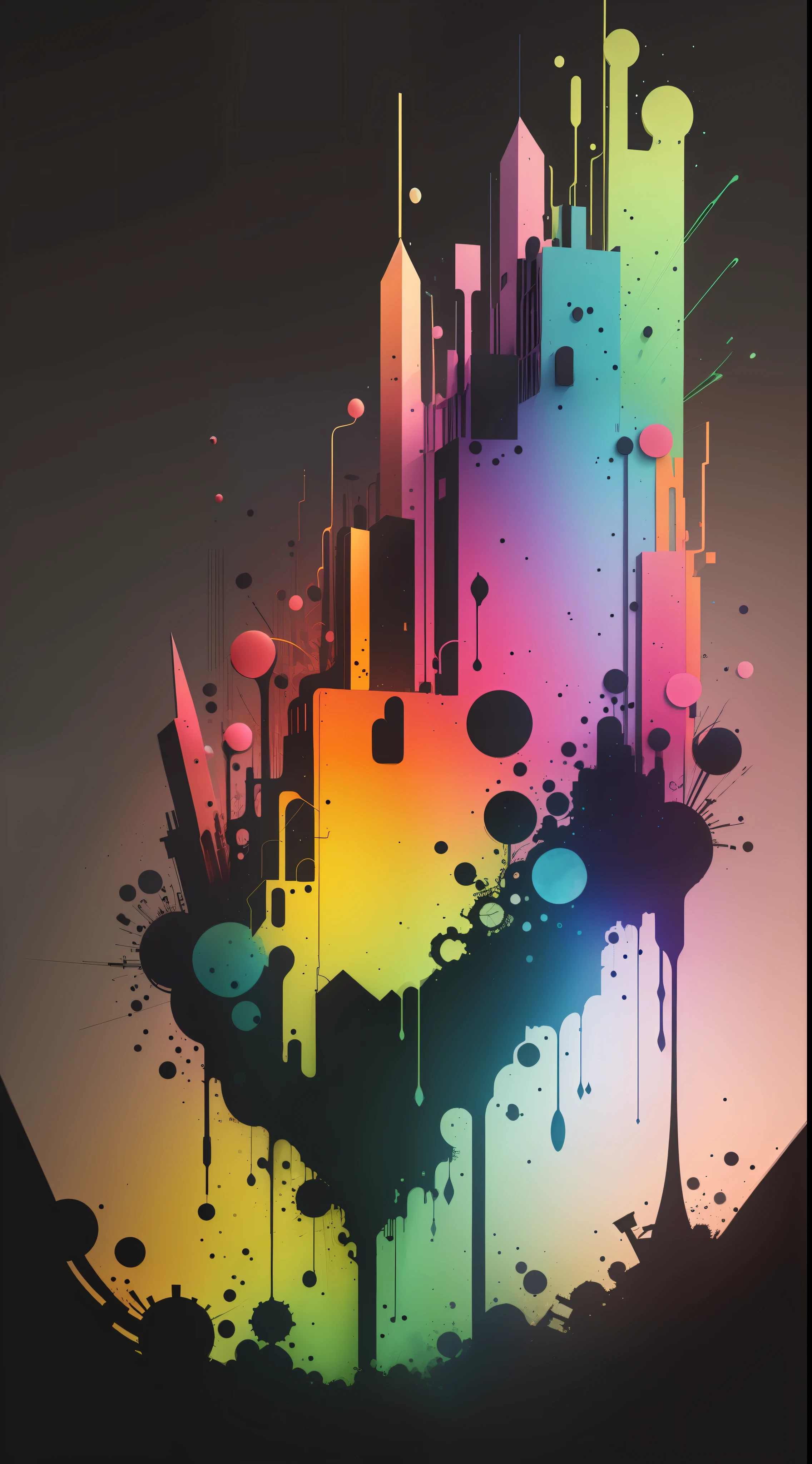 3d watercolor abstract,dark background,high resolution,high quality,colorful,green,red,blue