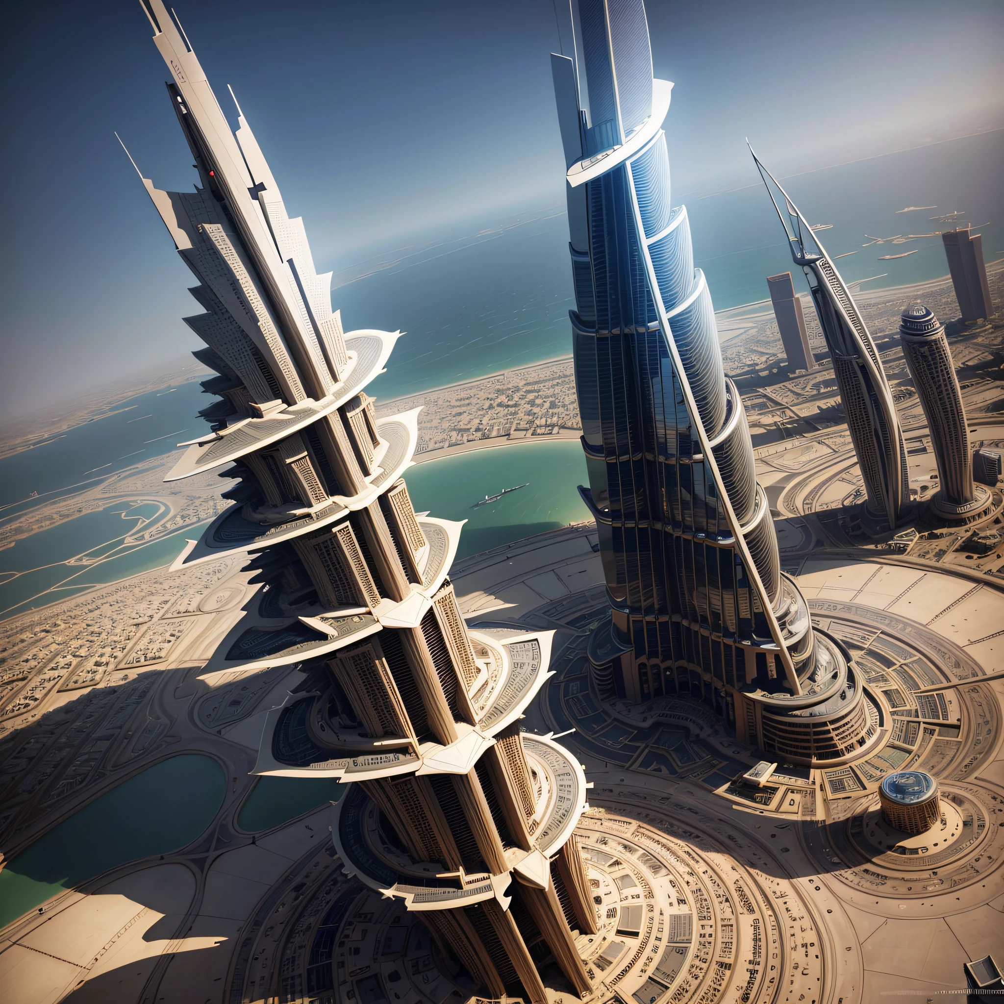 Make images of Burj Khalifa --auto