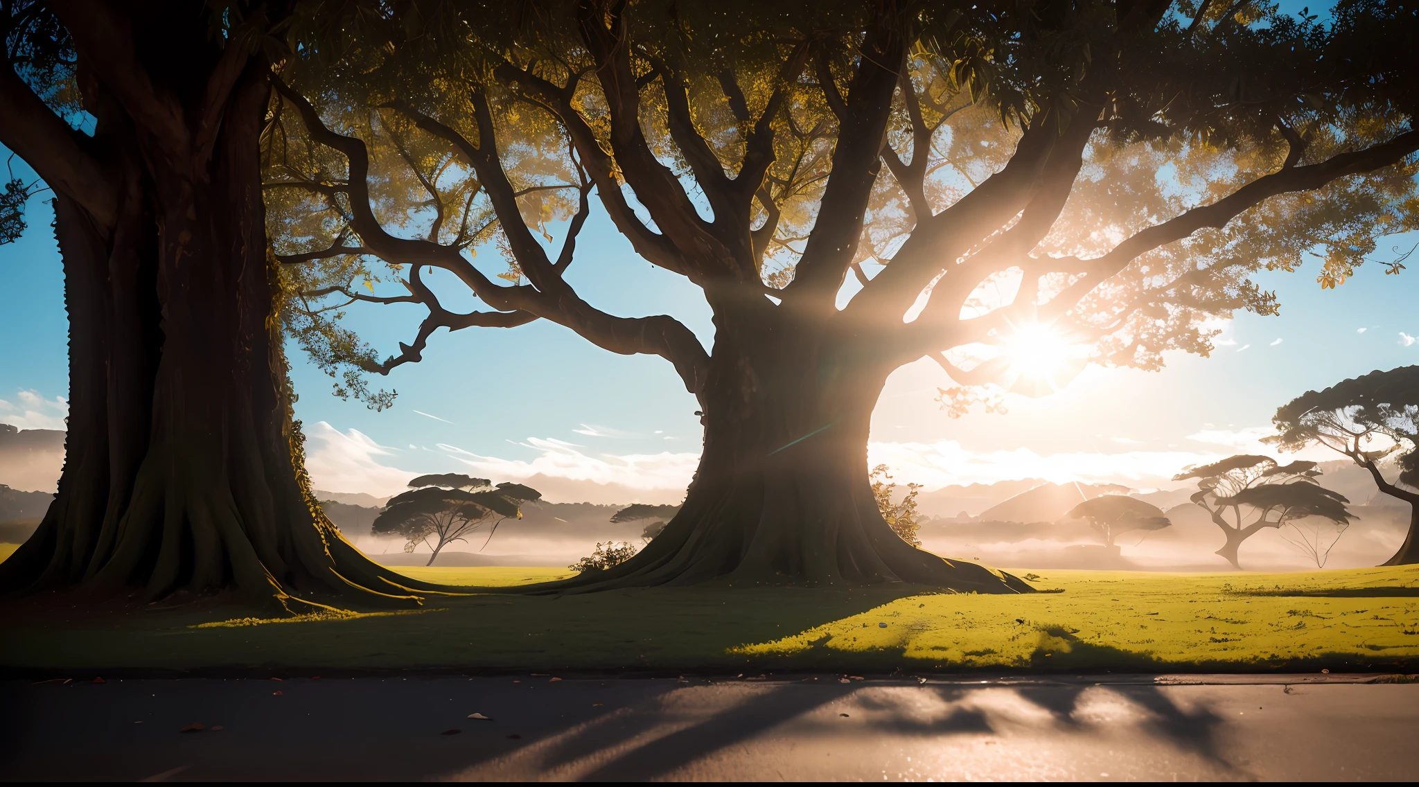 uma floresta escura e misteriosa, fantasia e nevoeiro, Ray of sunshine coming through the tree,(obra-prima), (melhor qualidade) 8k fotografiarrealista |, fotografia, obra-prima, realista, Realismo, renderizado, Alto contraste, digital art photographyrealistic trend in Artstation 8k HD high definition detailed realistic, detalhado, textura da pele, hiper detalhado, Textura realista da pele, armadura, melhor qualidade, ultra alto nada, (fotografiarrealista: 1.4),, alta resolução, detalhado, fotografia crua, sharp re, by Lee Jeffries Nikon D850 film Stock Photography 4 Kodak Portra 400 camera F1.6 Rich Lenses Colors Hyper Realistic Texture Dramatic Texture UnrealEngine Trend in ArtStation CineStill 800,