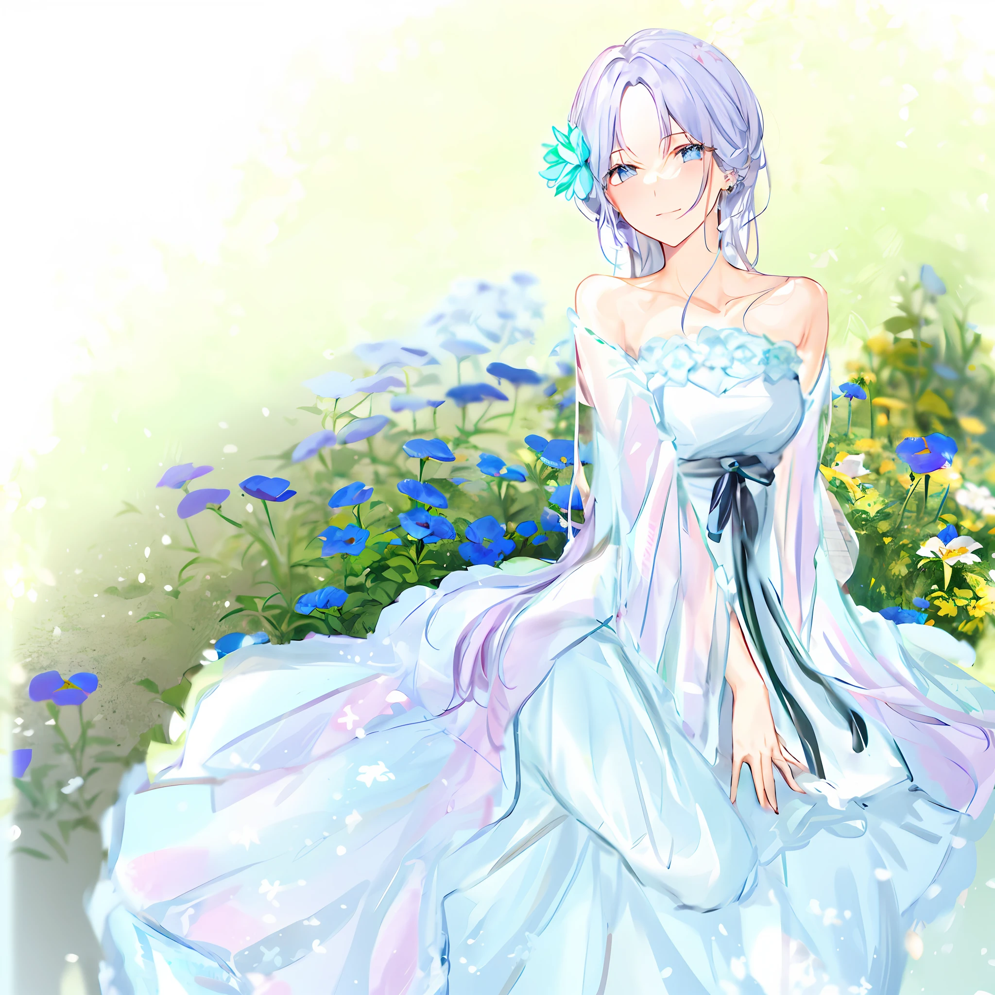 blue flowers
