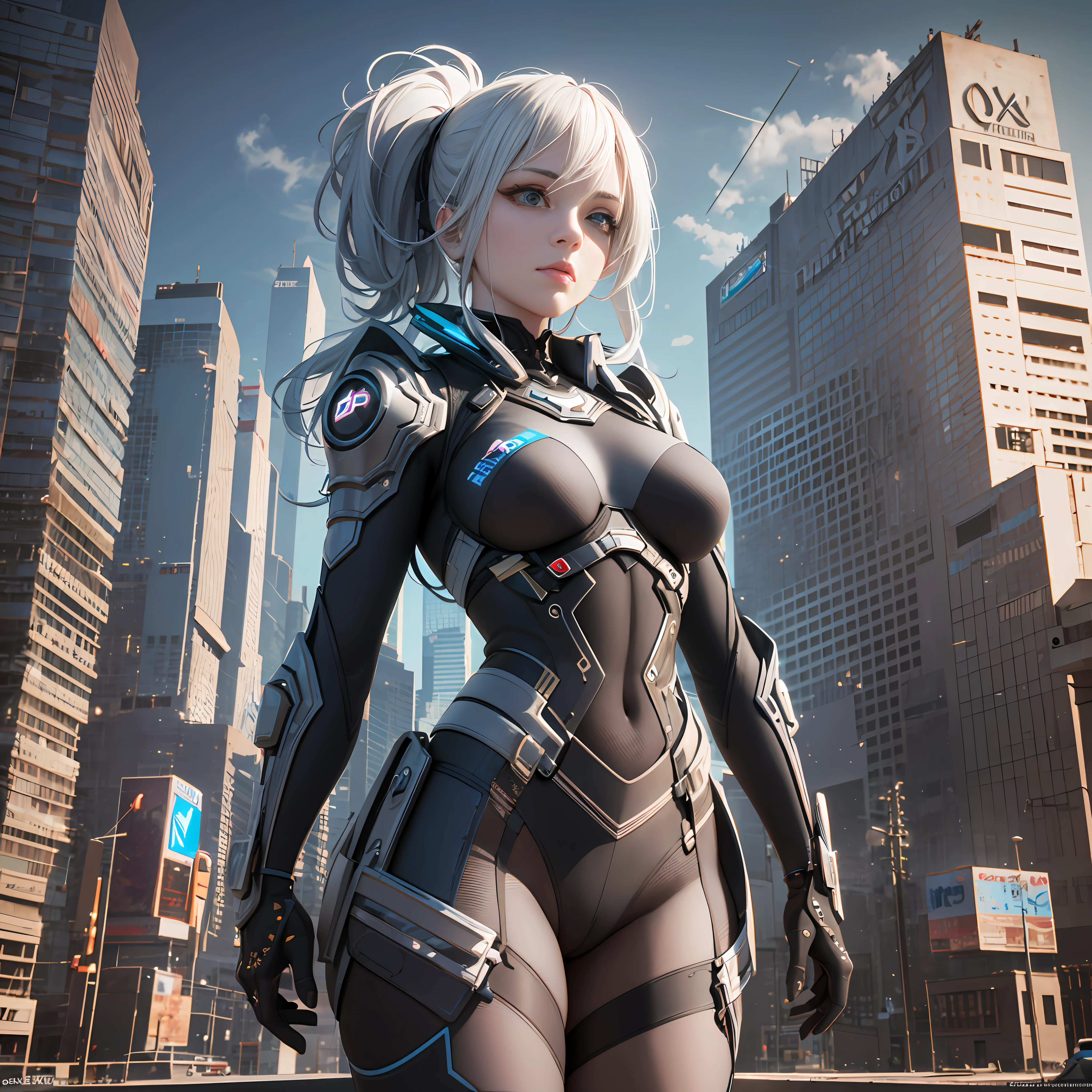 ((Best quality)), ((masterpiece)), (detailed:1.4), 3D, an image of a beautiful cyberpunk female,HDR (High Dynamic Range),Ray Tracing,NVIDIA RTX,Super-Resolution,Unreal 5,Subsurface scattering,PBR Texturing,Post-processing,Anisotropic Filtering,Depth-of-field,Maximum clarity and sharpness,Multi-layered textures,Albedo and Specular maps,Surface shading,Accurate simulation of light-material interaction,Perfect proportions,Octane Render,Two-tone lighting,Wide aperture,Low ISO,White balance,Rule of thirds,8K RAW,