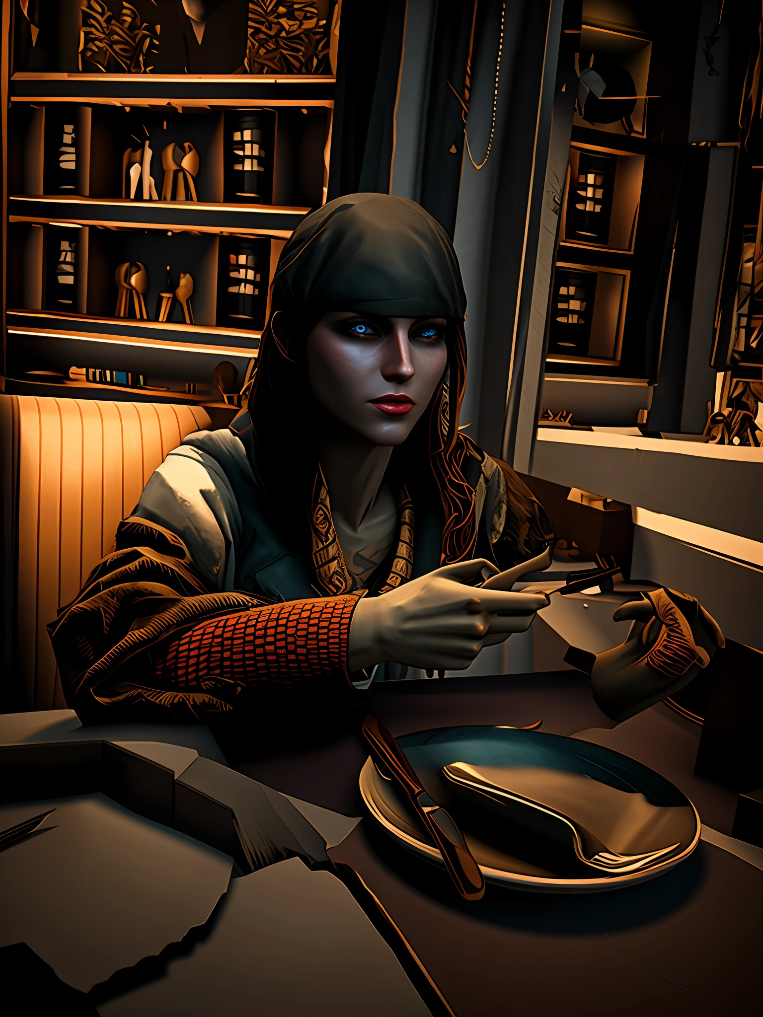 Masterpiece, Best Quality, High Quality, HD, High Quality Textures, High Quality Shadows, High Detail, Realistic, Cinematic Light, Side Light, Lens Vignetting, Ray Tracing, Sharp Focus,