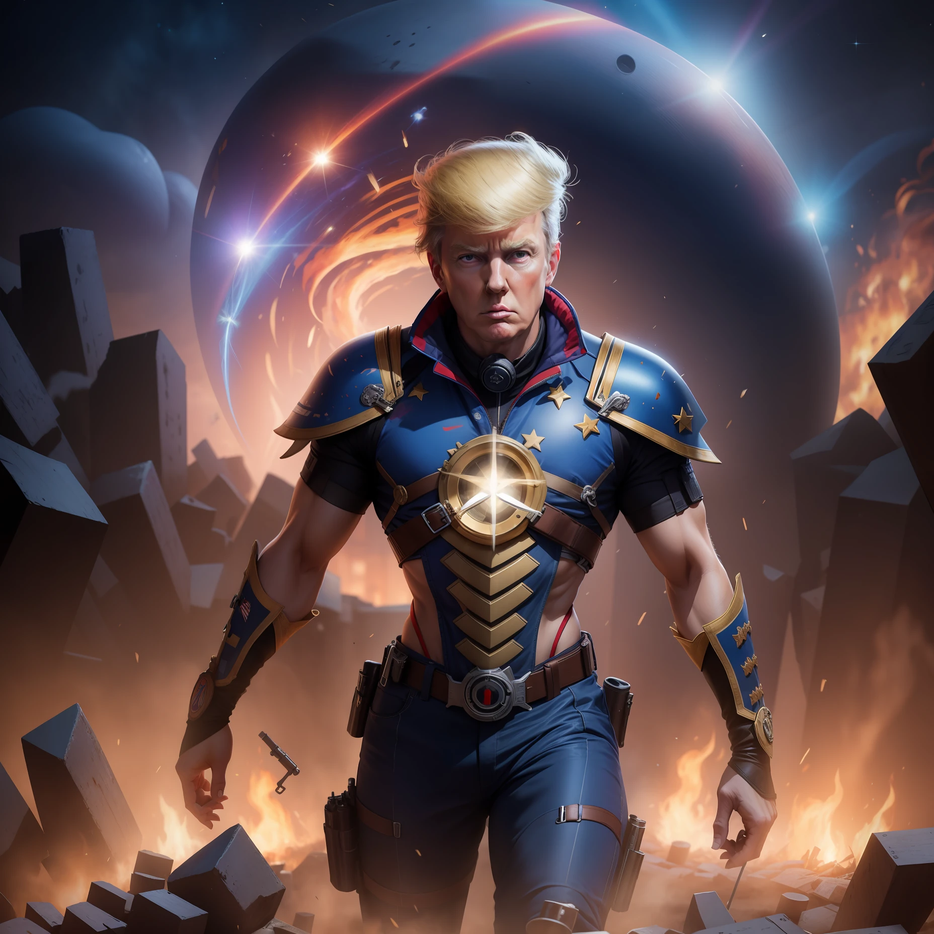 Trump with a gun