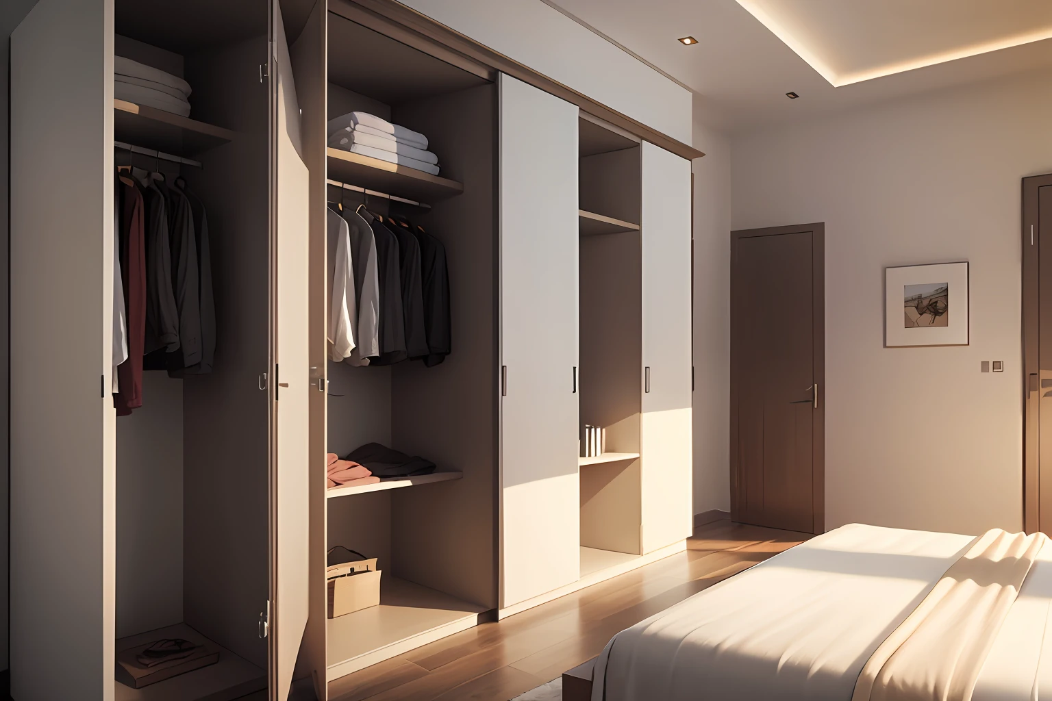 Interior decoration，Wardrobe to the top，There is a designer --auto