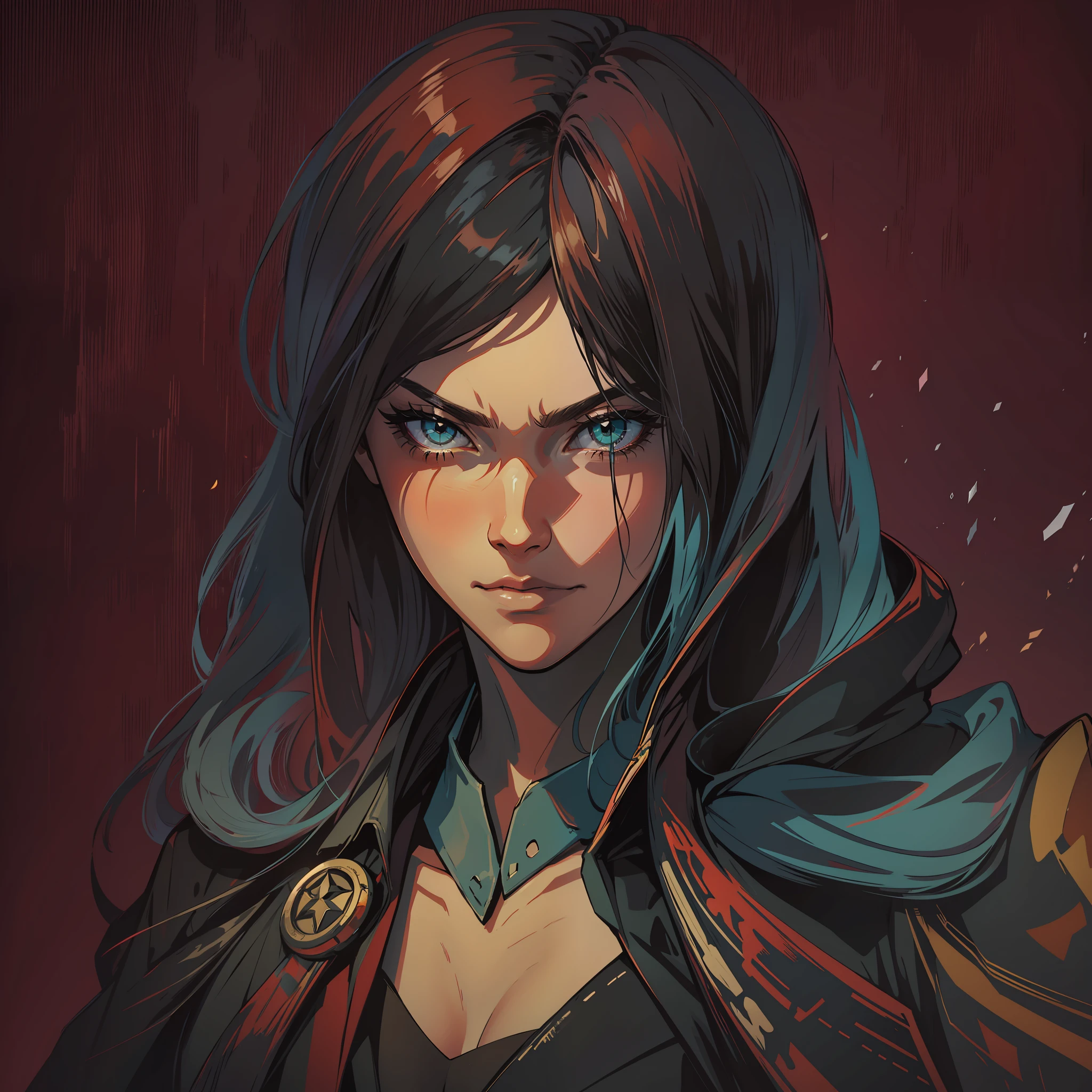 Dark assassino :1.2, villain :1.2, linen canvas :1.1
